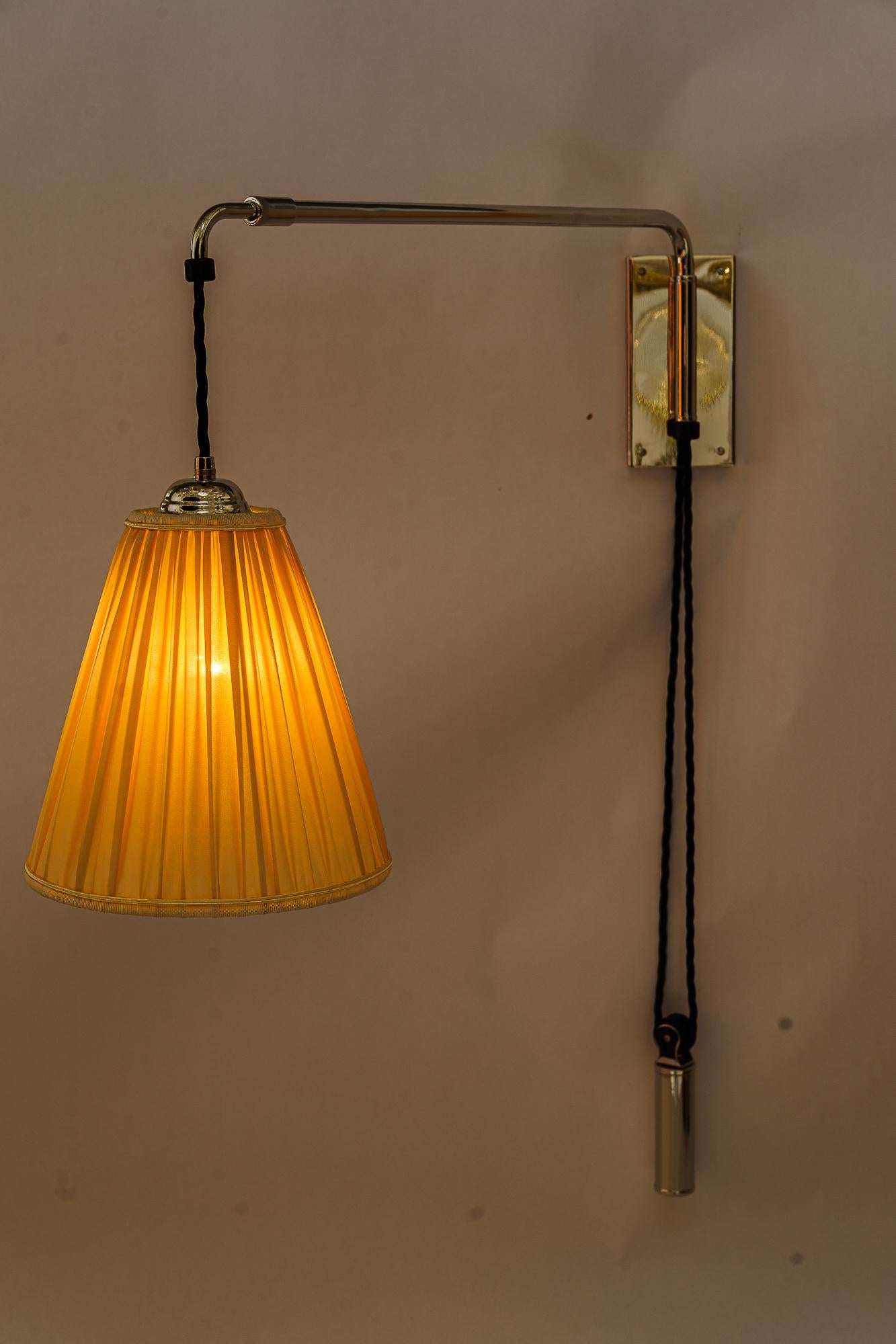 J.T.Kalmar extendable and swiveling nickel wall lamp vienna around 1950s For Sale 8