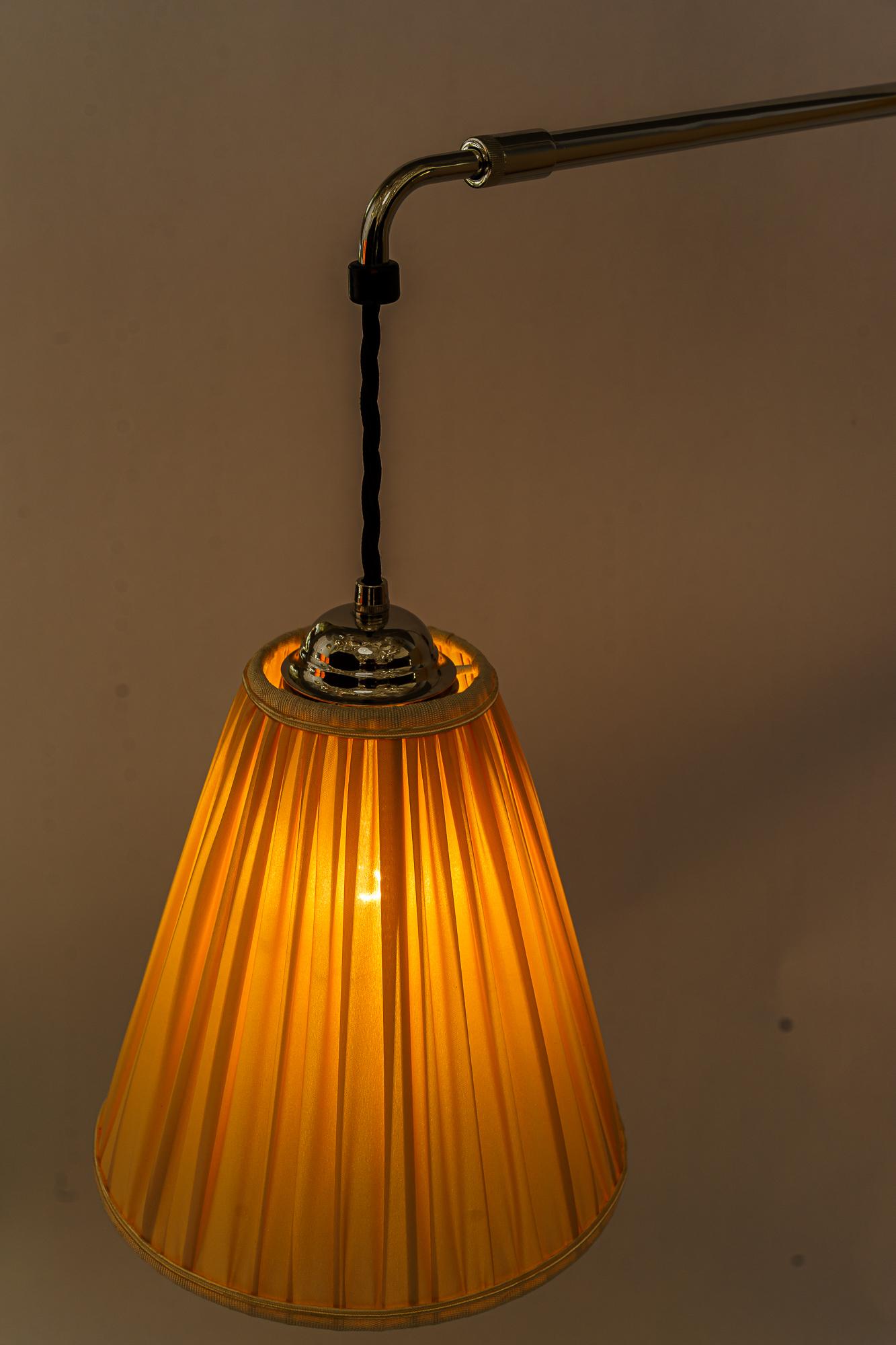 J.T.Kalmar extendable and swiveling nickel wall lamp vienna around 1950s For Sale 10