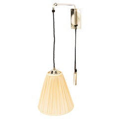 J.T.Kalmar extendable and swiveling nickel wall lamp vienna around 1950s