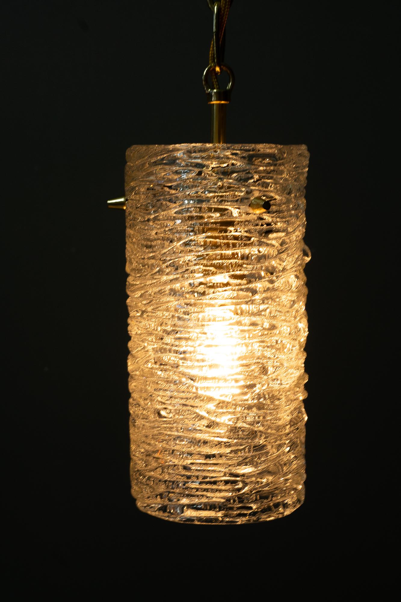 J.T.Kalmar pendant  avec structure verre vienne vers 1950 en vente 6