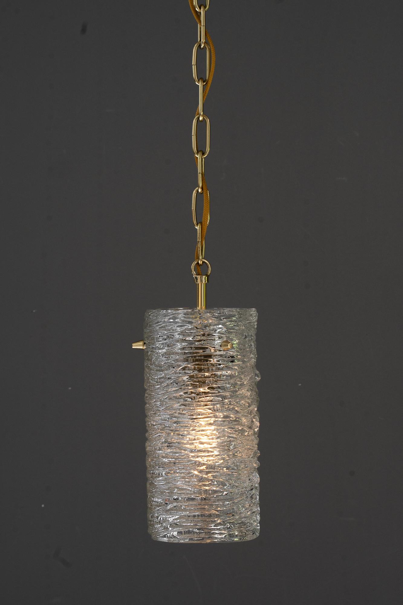 J.T.Kalmar pendant  avec structure verre vienne vers 1950 en vente 1