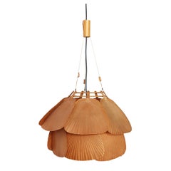 Ju-Yon Bamboo and Paper Pendant Lamp by Ingo Maurer, 1973