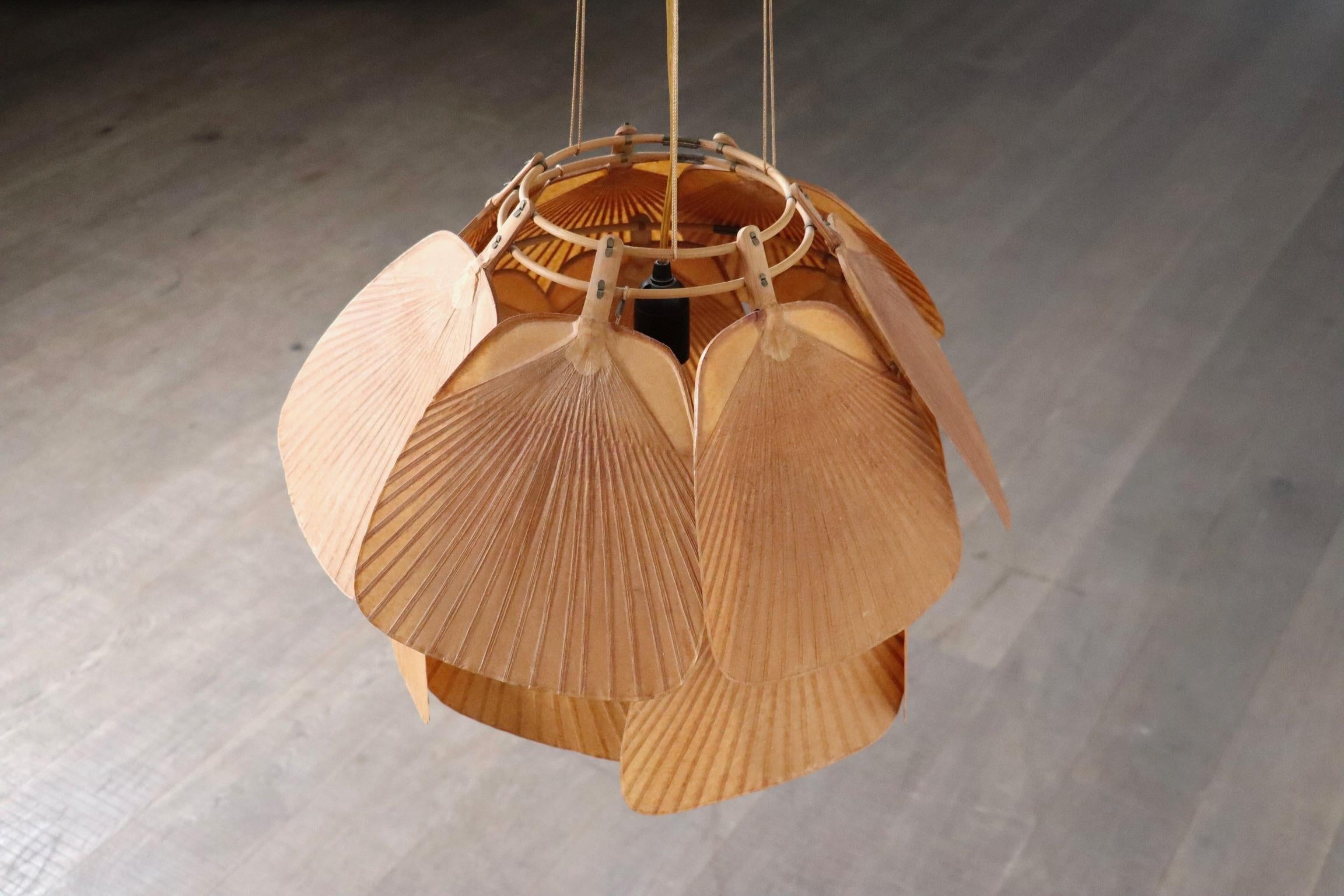 Ju-Yon Chandelier, Uchiwa Series By Ingo Maurer For Design M, Germany 1973 4