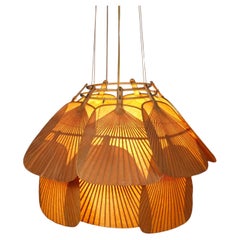 Lustre Ju-Yon, série Uchiwa d'Ingo Maurer pour Design M, Allemagne 1973