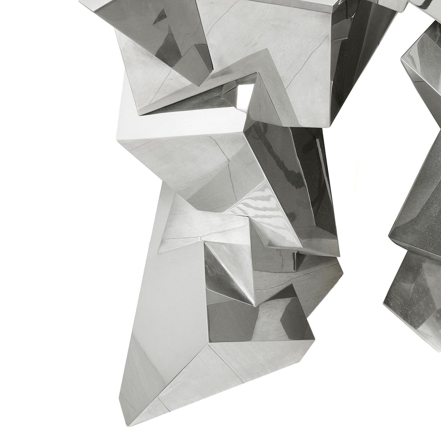 Juan and Paloma Garrido Console, 2015, Spagna Ottone placcato argento e Nicke successive in vendita 1