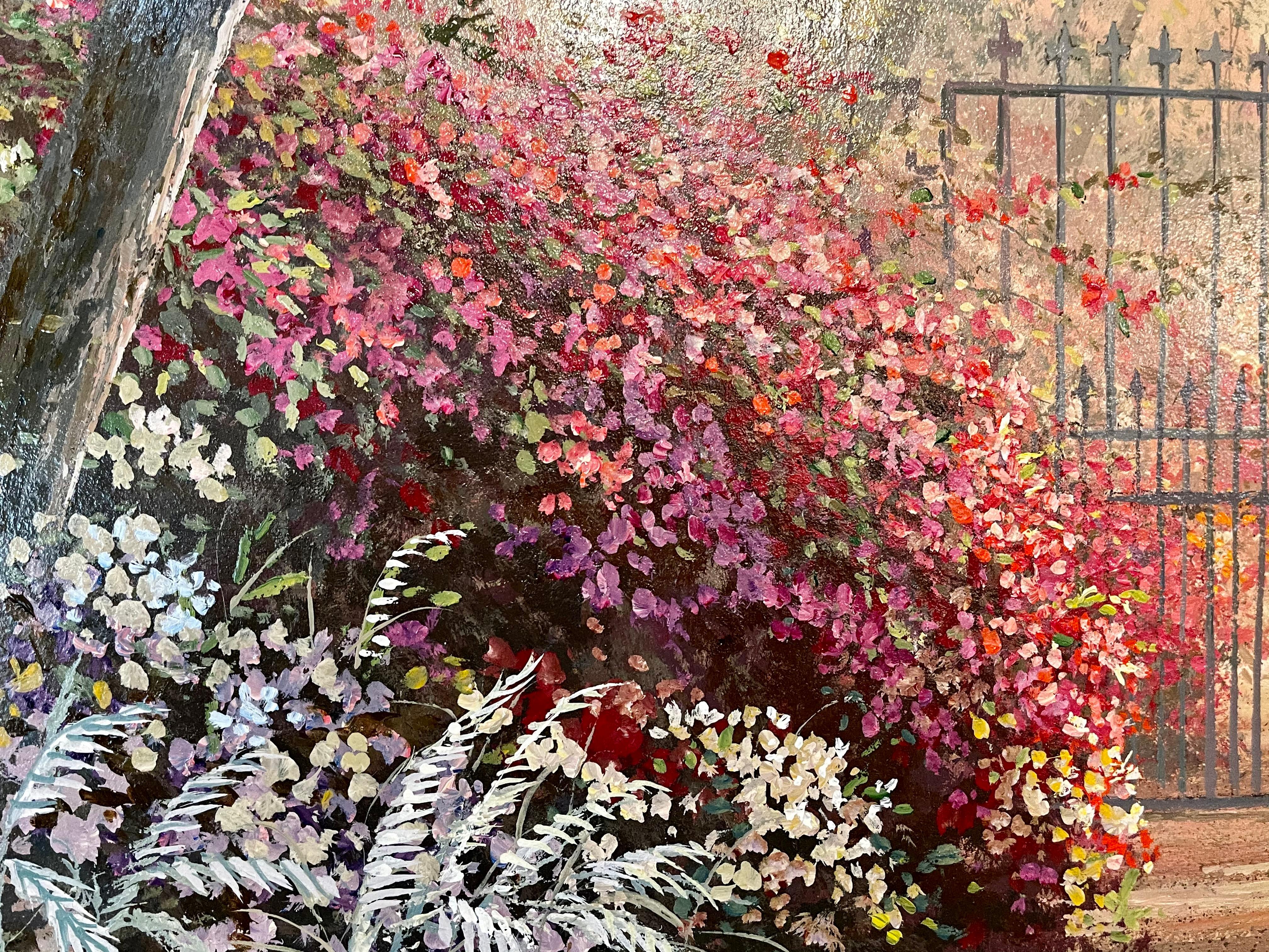 Juan Archuleta Gates and Garden Painting For Sale 4