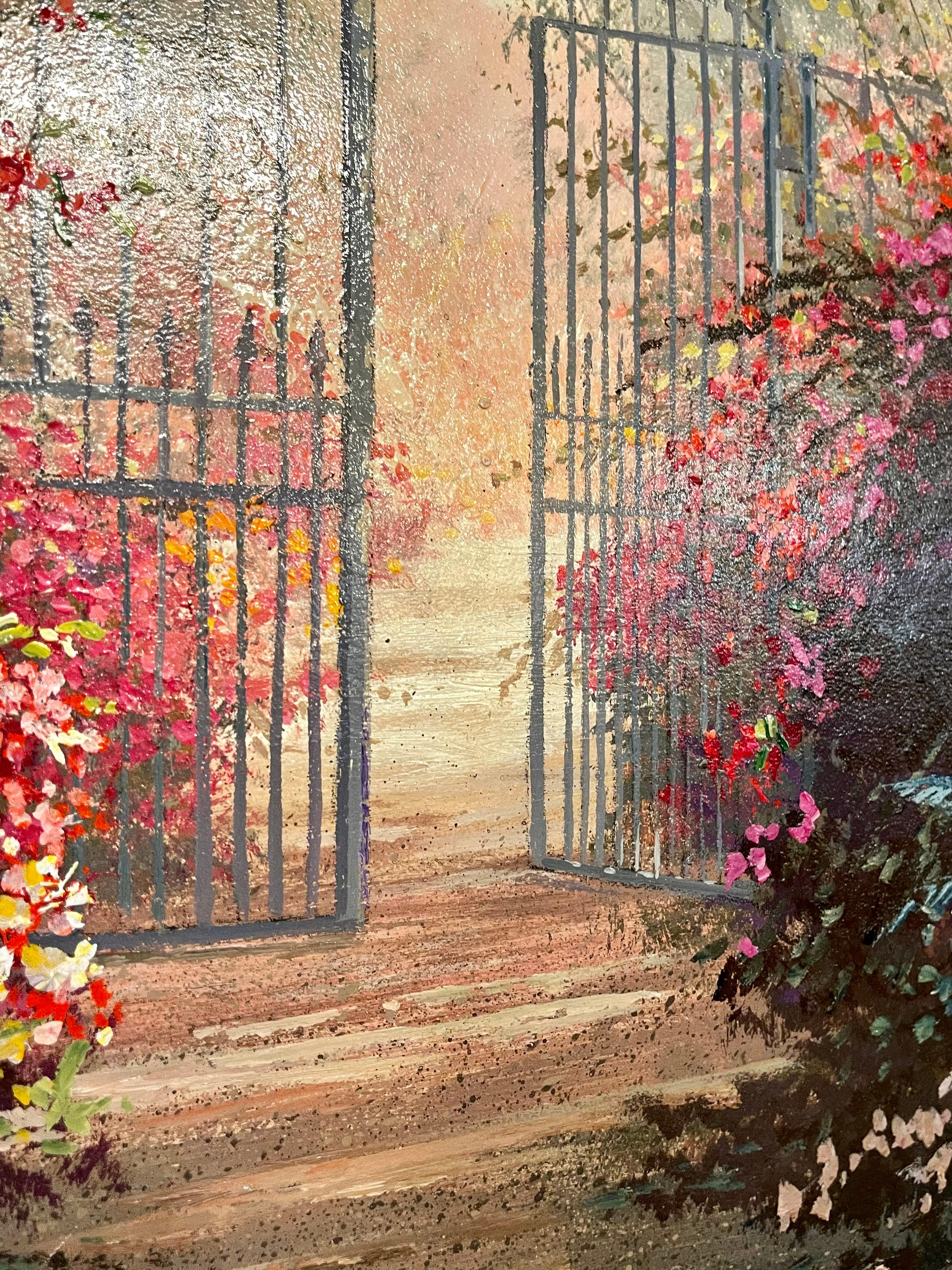Juan Archuleta Gates and Garden Painting For Sale 5