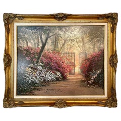 Juan Archuleta Gates and Garden Painting