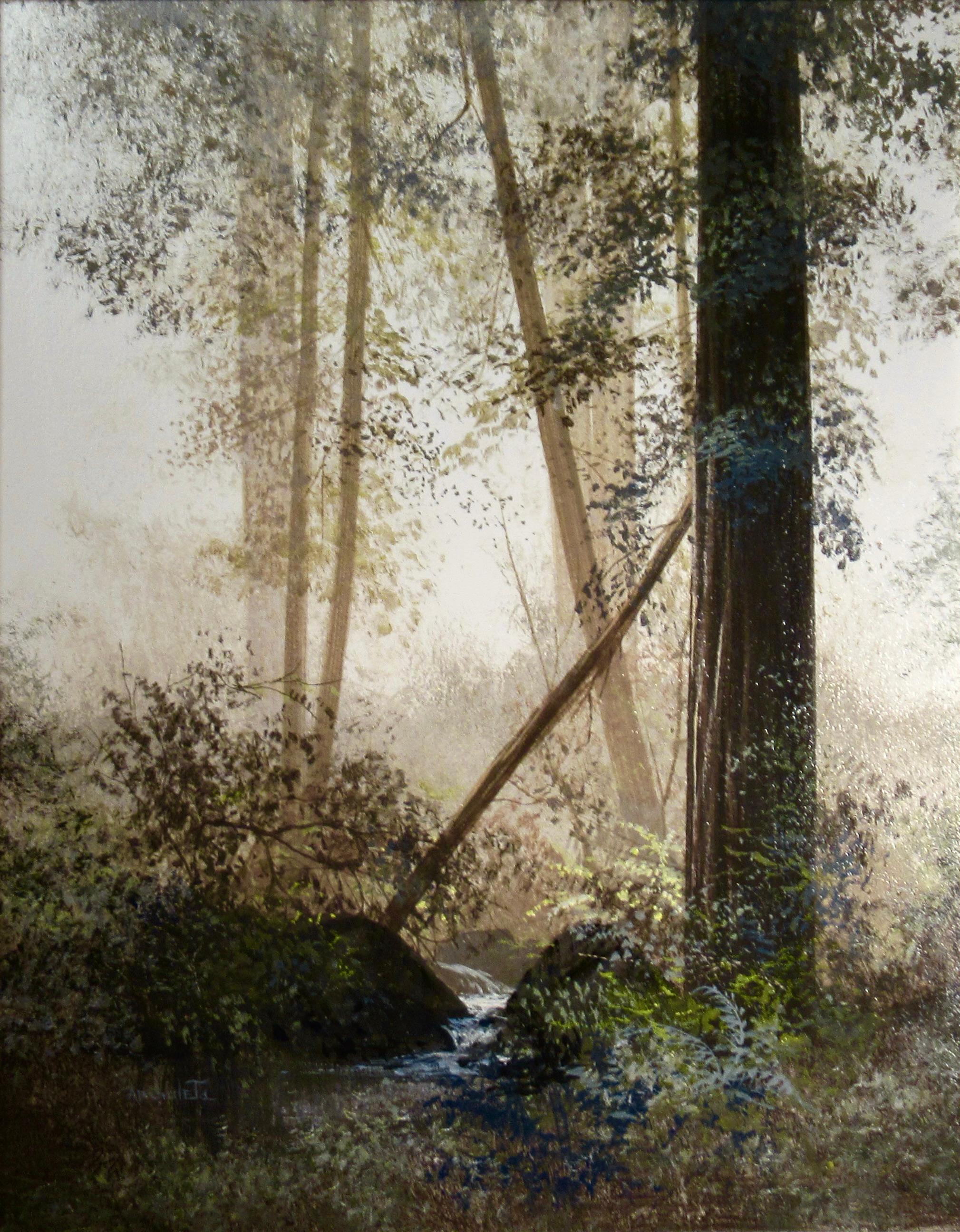 Forest Bright, Humbolt - Painting di Juan Archuleta