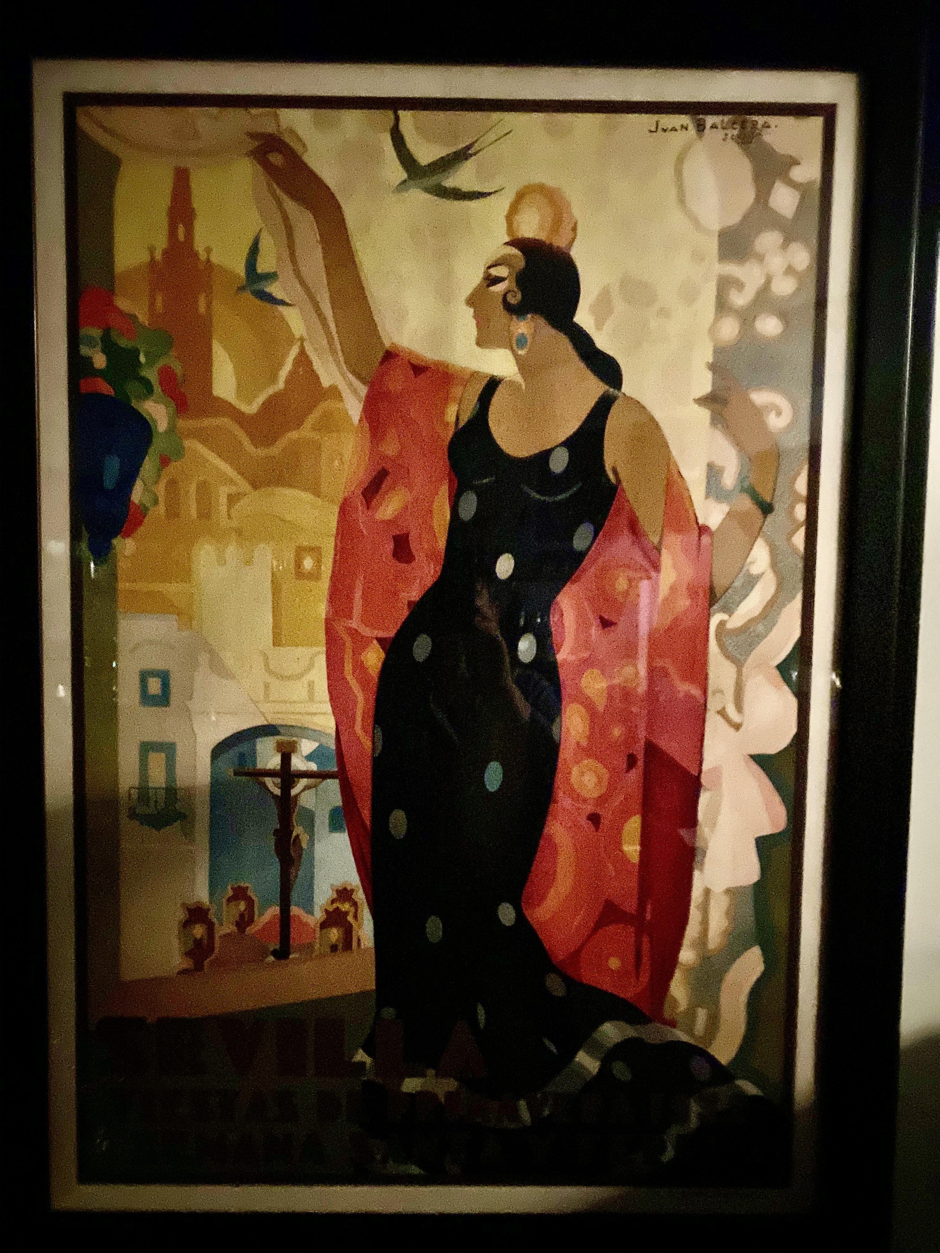 Juan Bacera's Fiesta De Primavera 1932 Art Deco Lithographic Poster 2