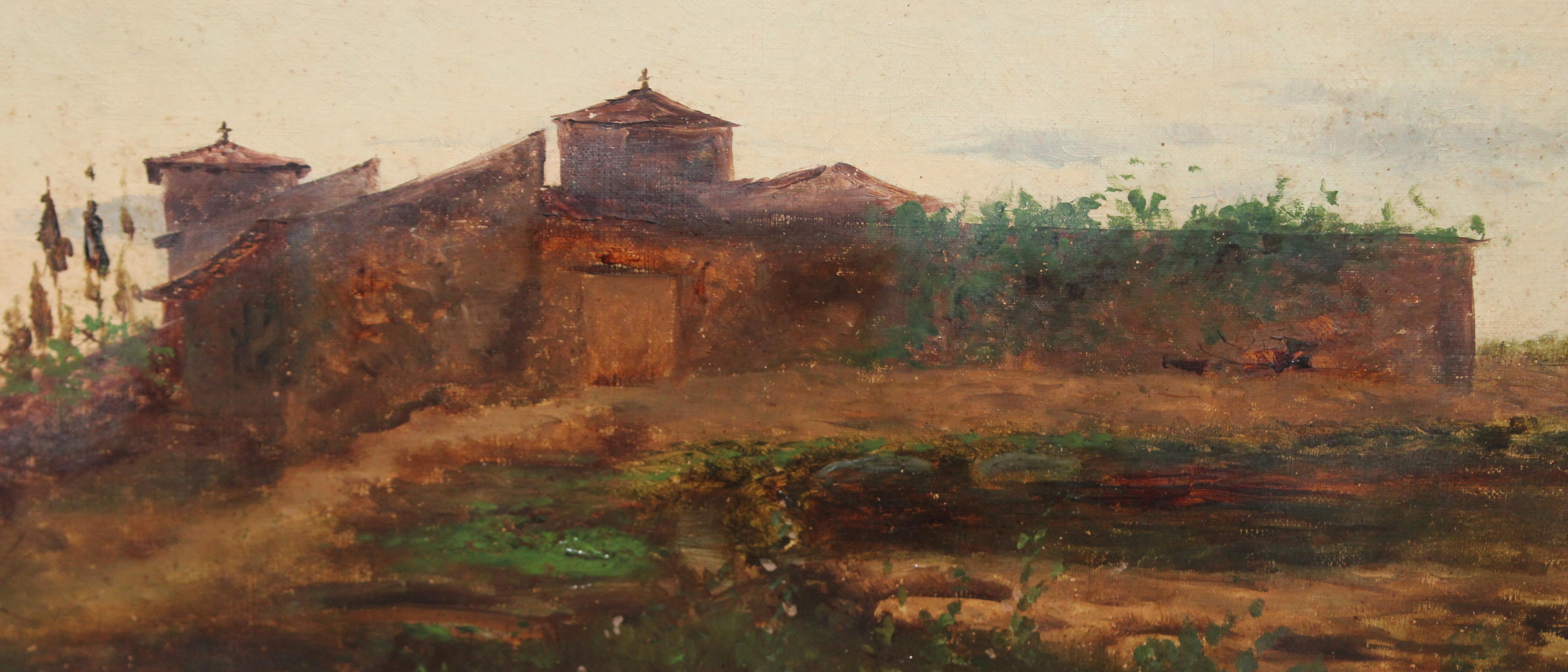 Óleo sobre tela - Paisaje - Realist Painting by Juan Bautista de Guzmán y Orantes