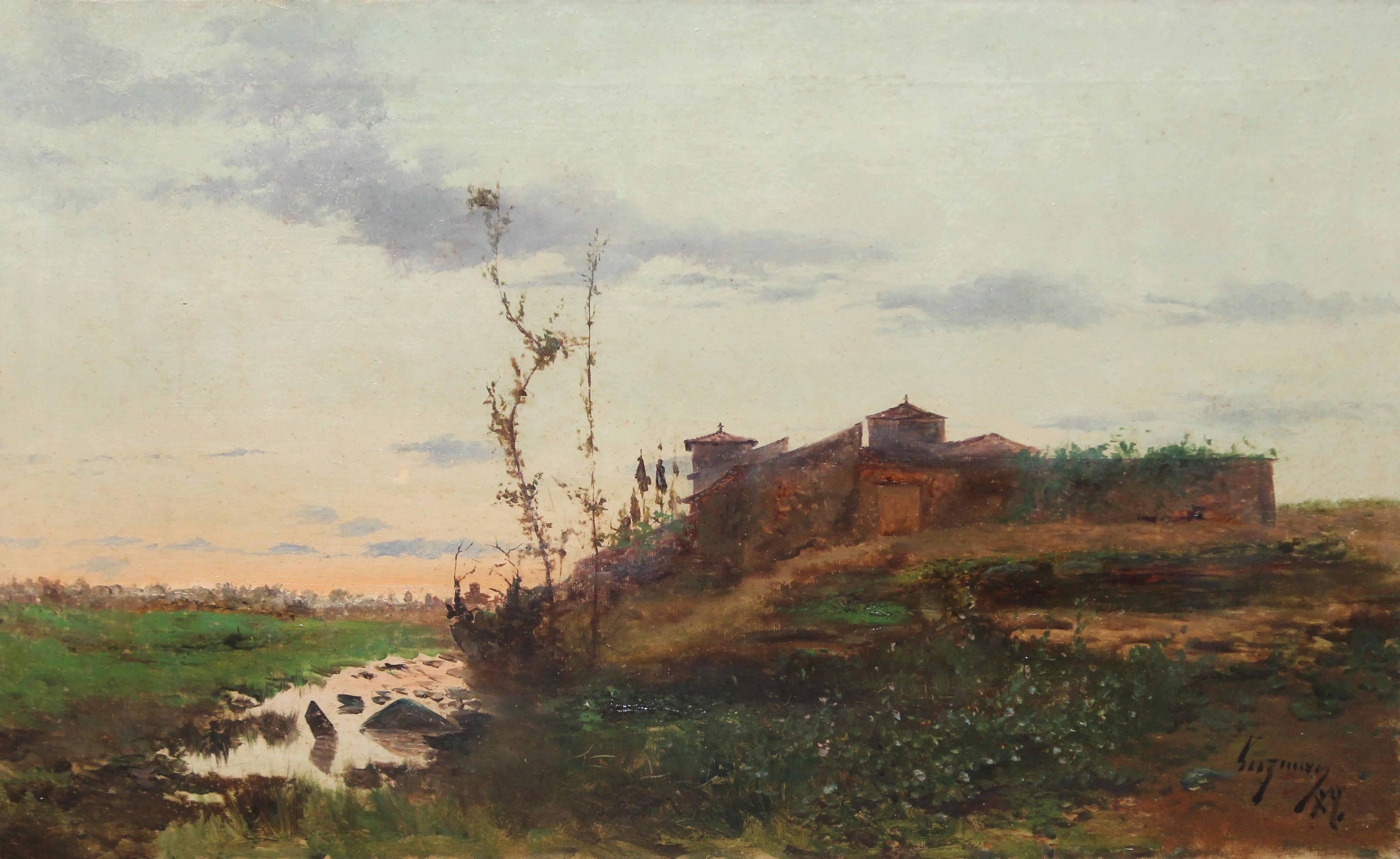 Huile sur toile - Paisaje