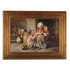 Scena con Nonna e Bambino XIX secolo