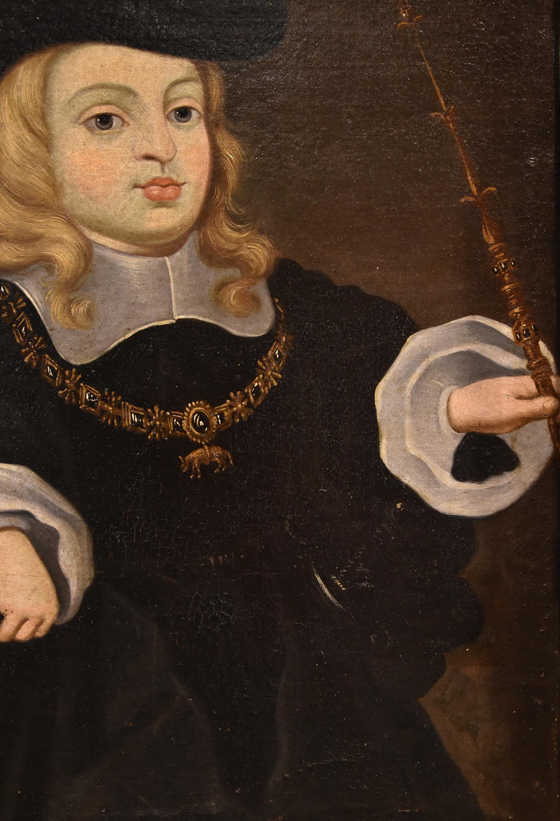 Charles Ii König Spanien, Kind Del Mazo, Gemälde, Öl auf Leinwand, 17. Jahrhundert, Alter Meister im Angebot 5