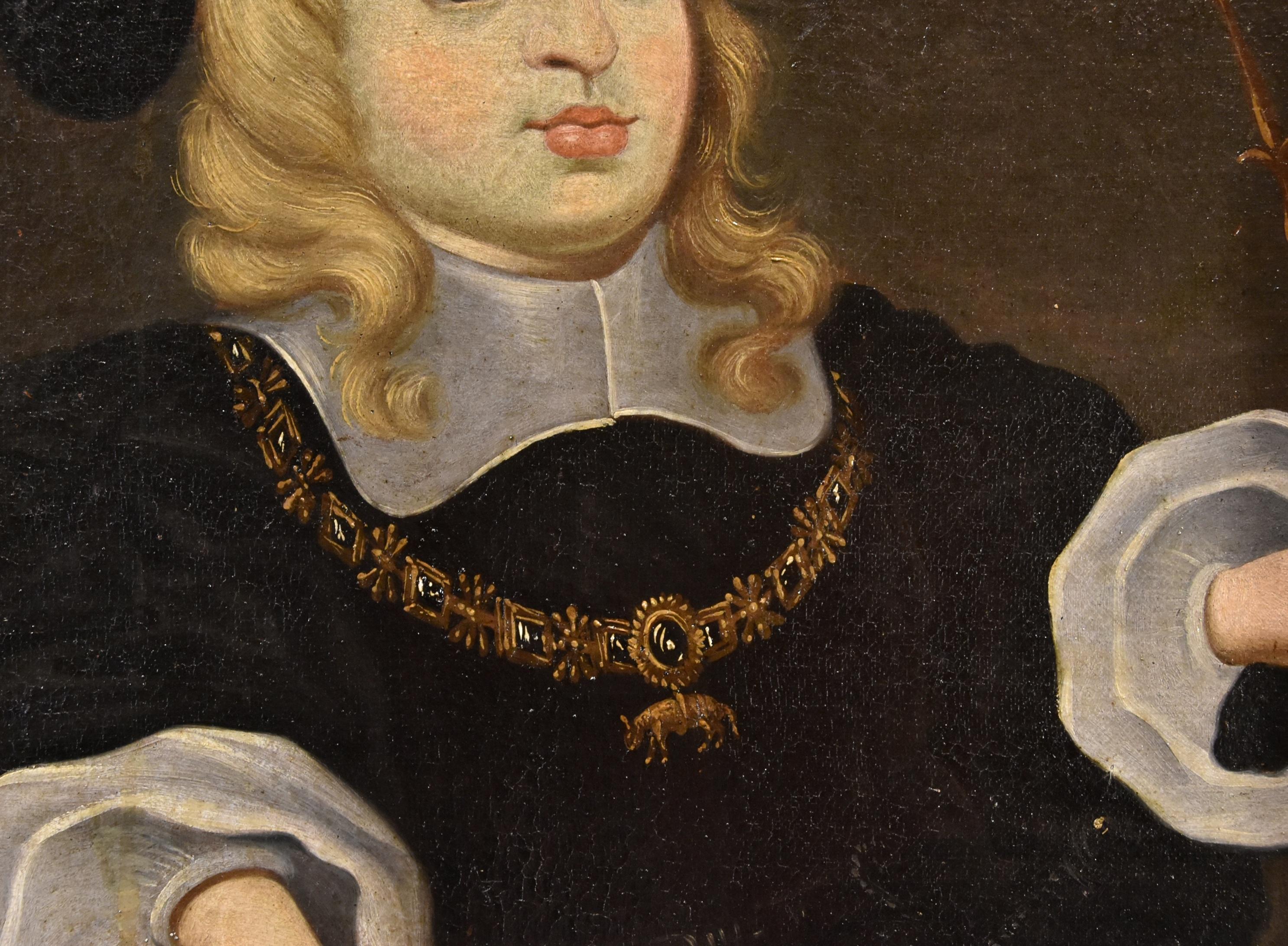 Charles Ii König Spanien, Kind Del Mazo, Gemälde, Öl auf Leinwand, 17. Jahrhundert, Alter Meister im Angebot 7