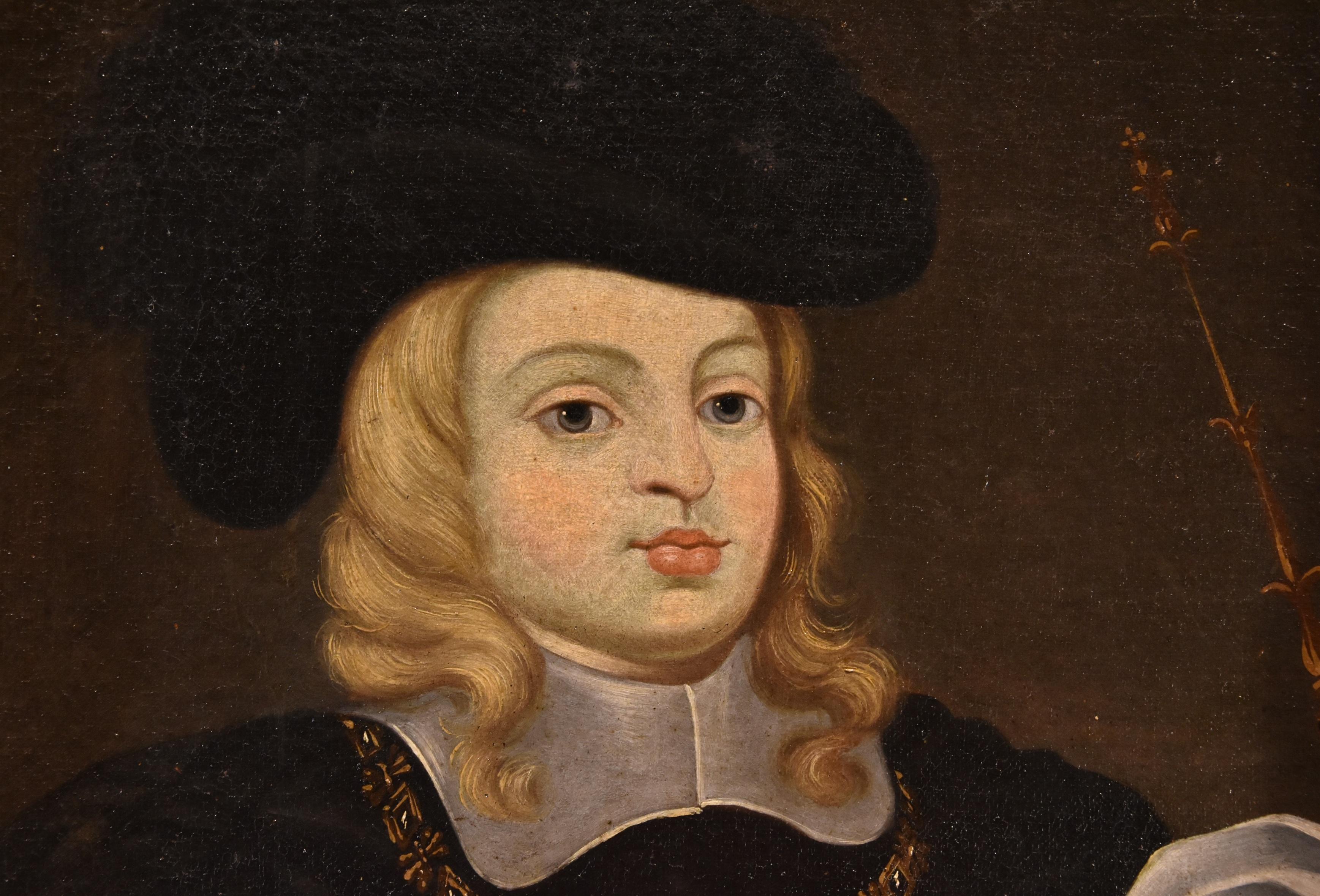 Charles Ii König Spanien, Kind Del Mazo, Gemälde, Öl auf Leinwand, 17. Jahrhundert, Alter Meister im Angebot 1