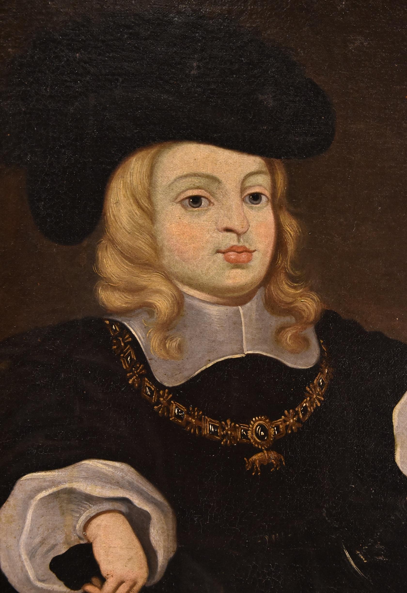Charles Ii König Spanien, Kind Del Mazo, Gemälde, Öl auf Leinwand, 17. Jahrhundert, Alter Meister im Angebot 3