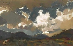 Impressionist landscape oil painting Spain spanish Europe 