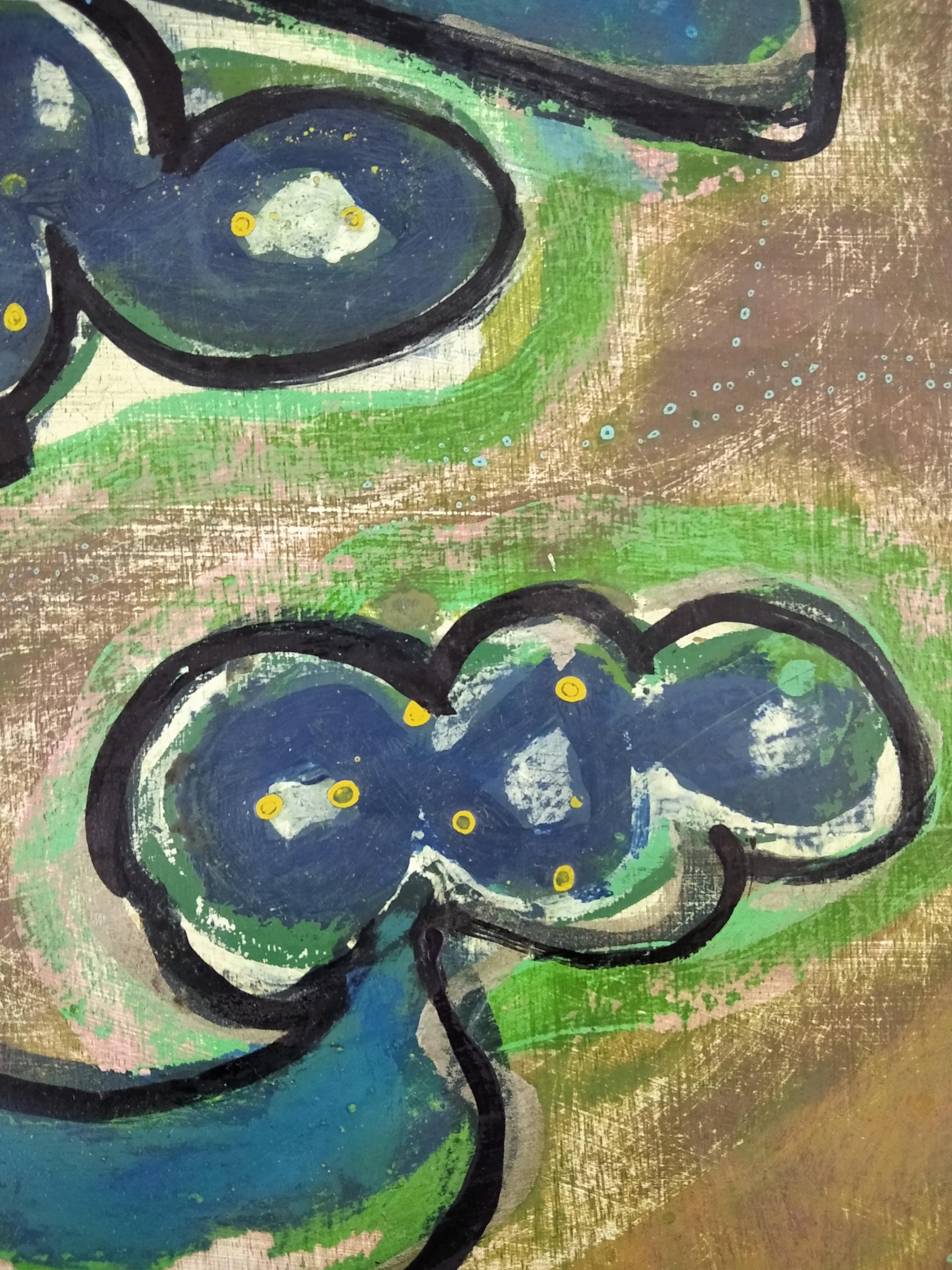 Il quadrato grigio - Painting di Juan Canals 