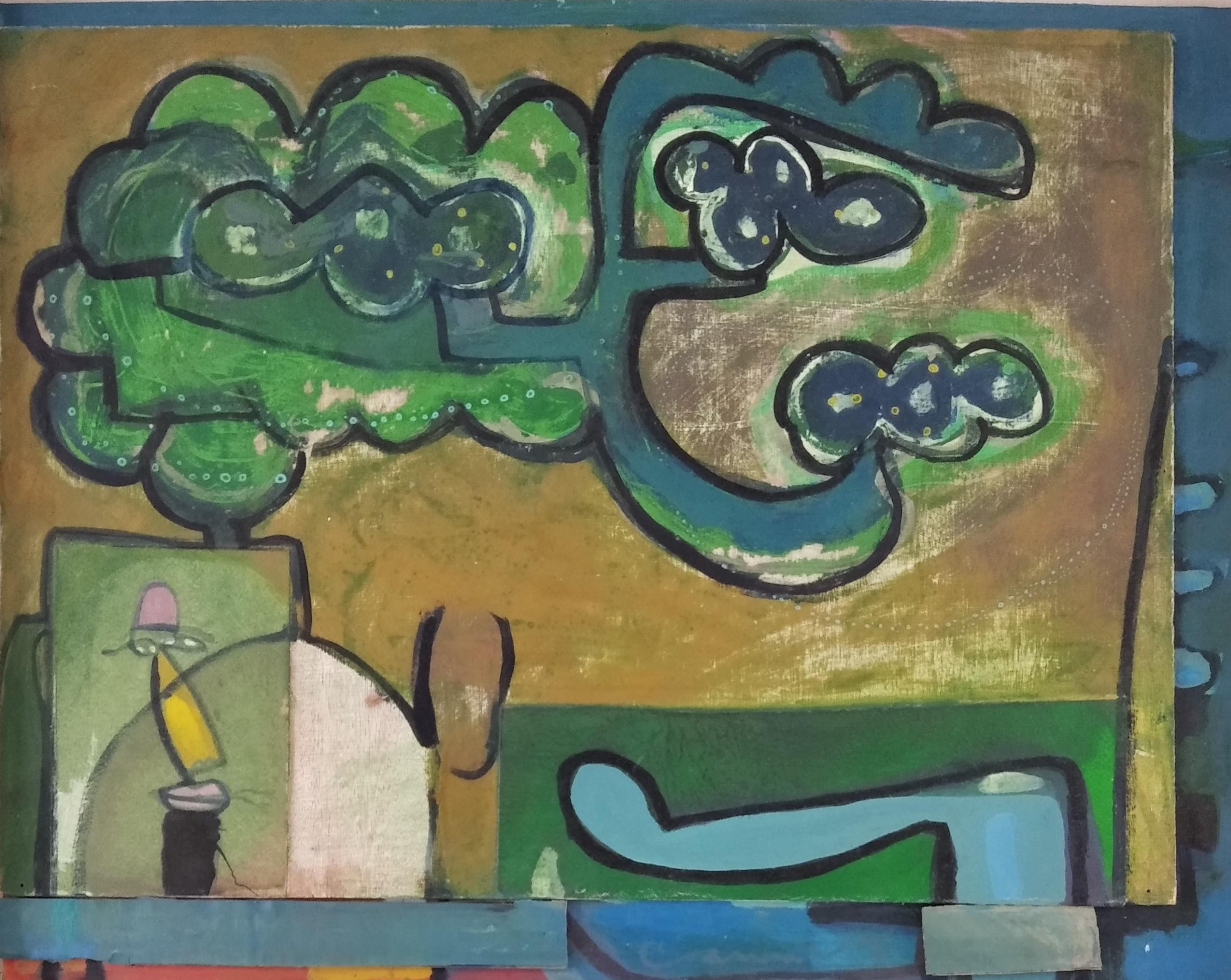 Abstract Painting di Juan Canals  - Il quadrato grigio