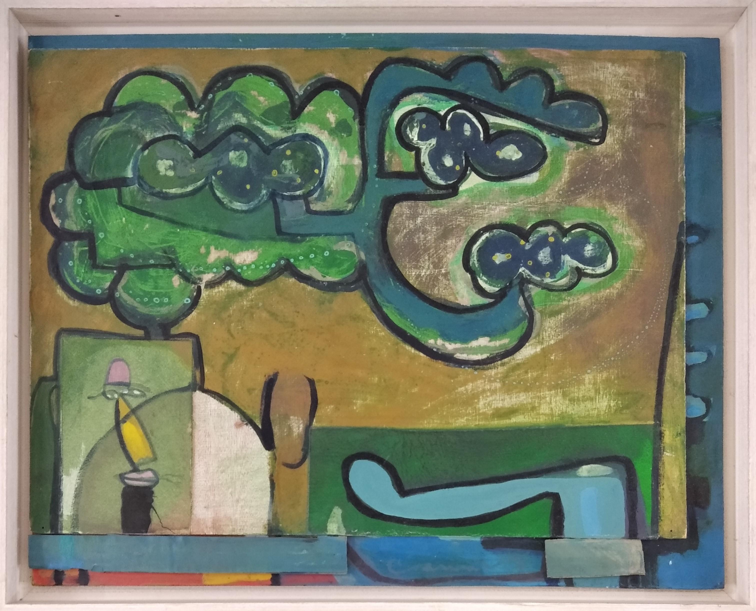 Cuadrado gris - Painting de Juan Canals 
