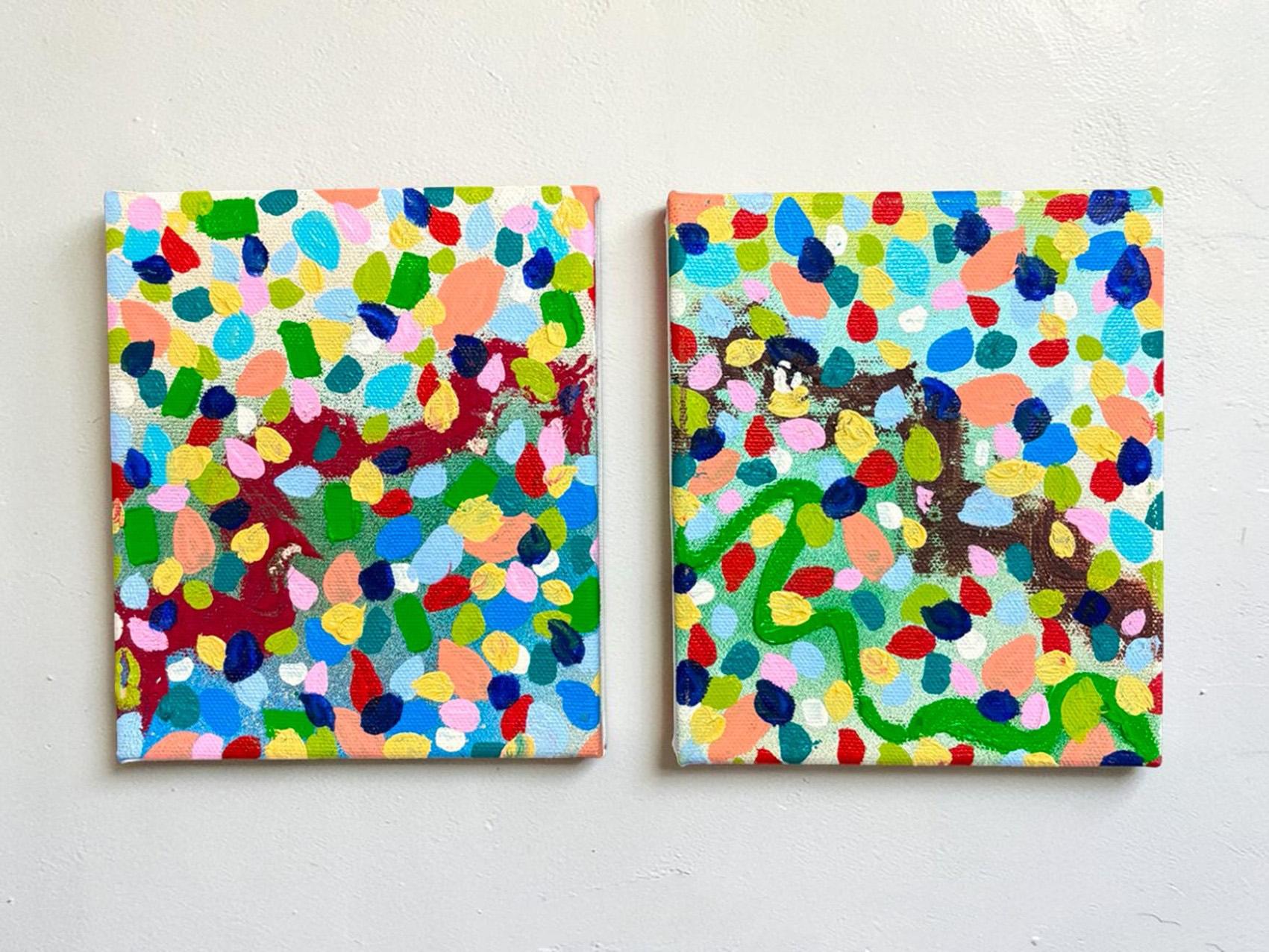 Ameboide XIX Diptych. From The Transcromático Series