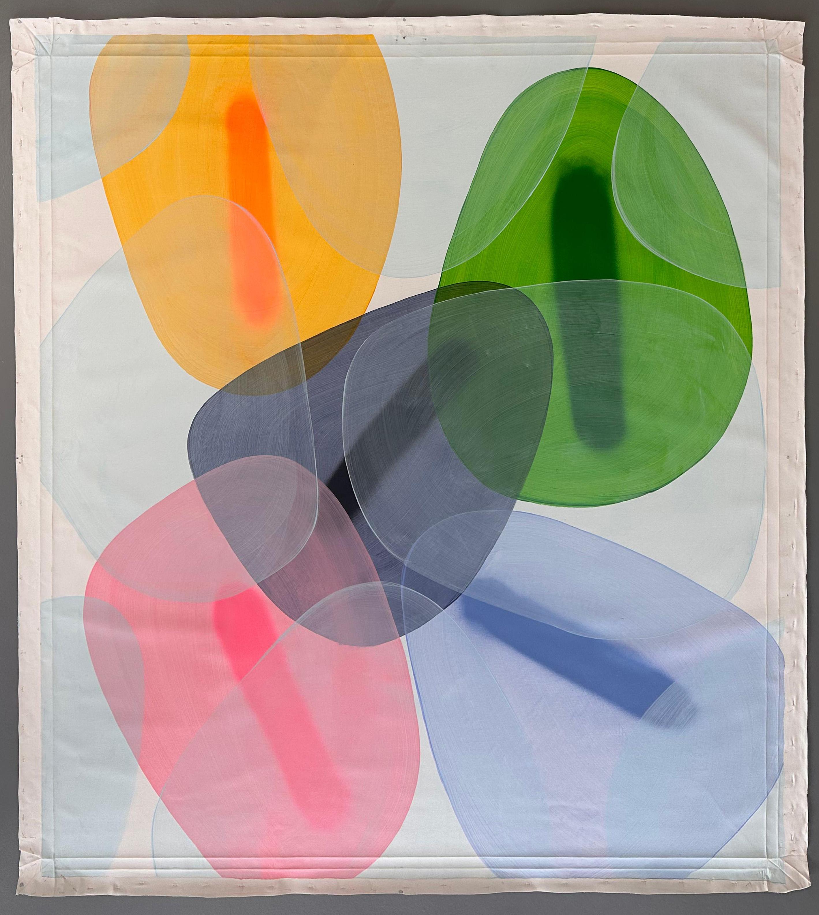 Las Mascaras III. Aus der Serie Las Mascaras (Die Masken) (Geometrische Abstraktion), Painting, von Juan Carlos Amador