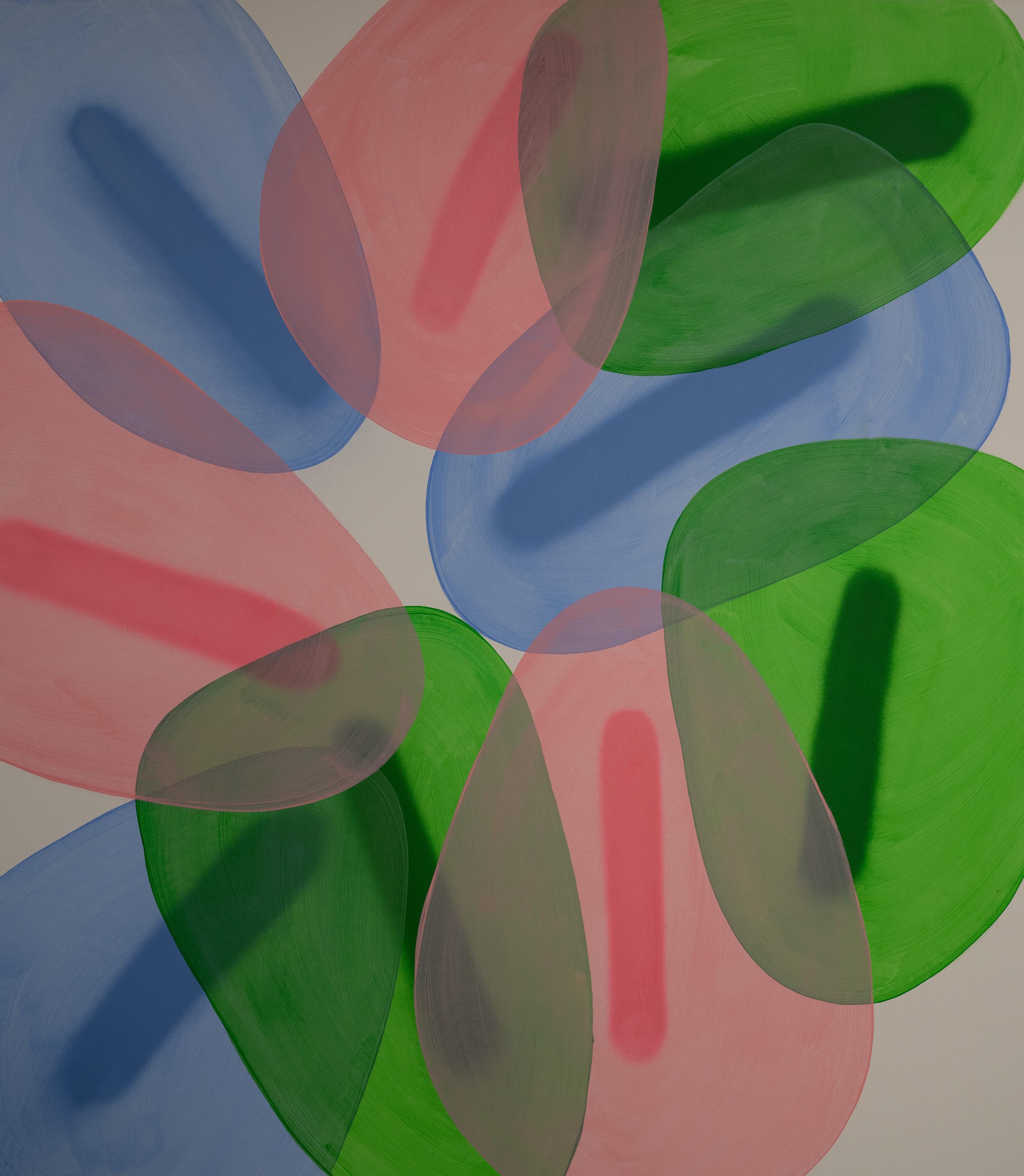 Las Mascaras IV. From Las Mascaras (The masks) Series - Abstract Geometric Mixed Media Art by Juan Carlos Amador