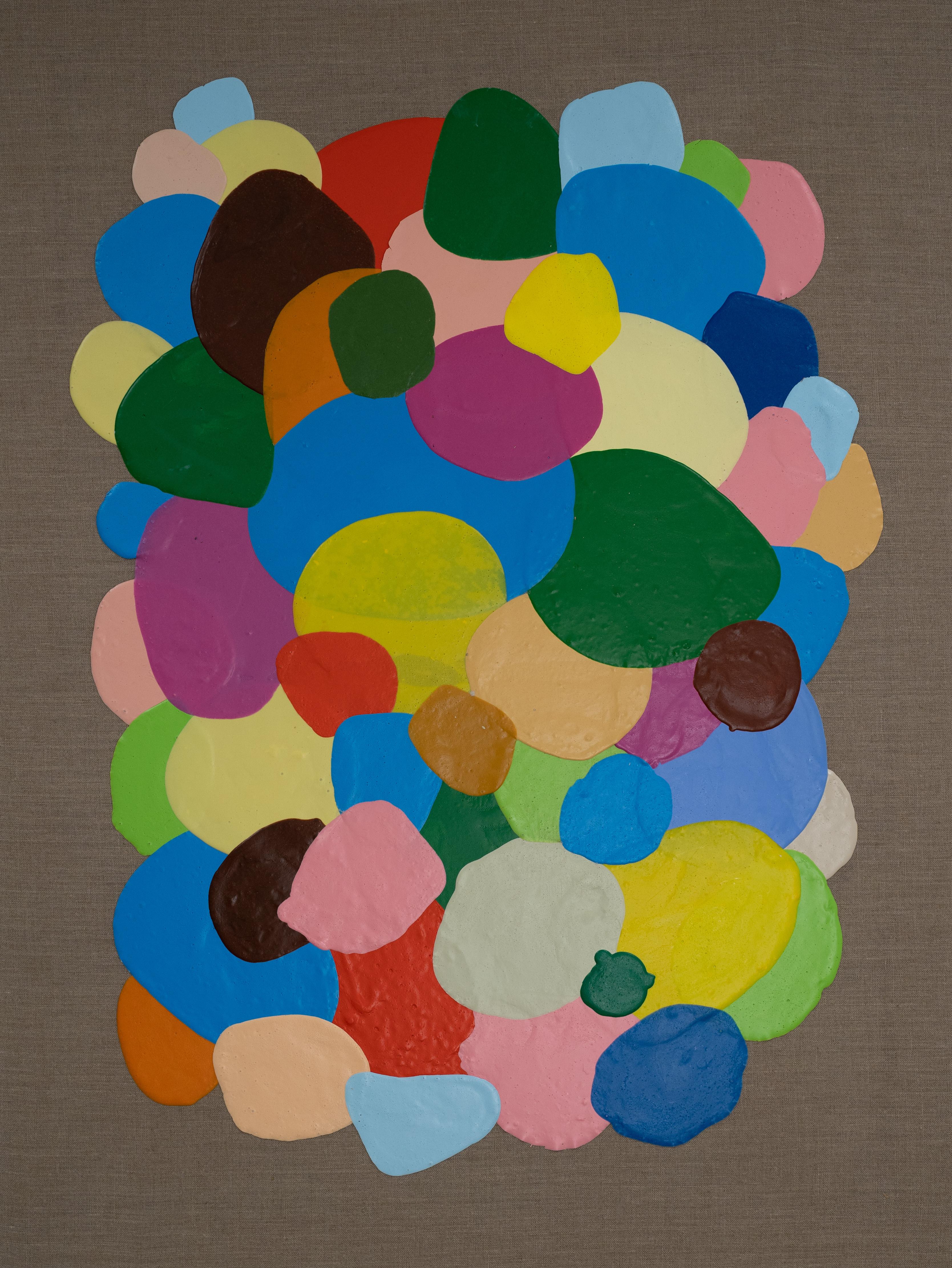 Las Mascaras IX. From Las Mascaras (The masks) Series - Painting by Juan Carlos Amador