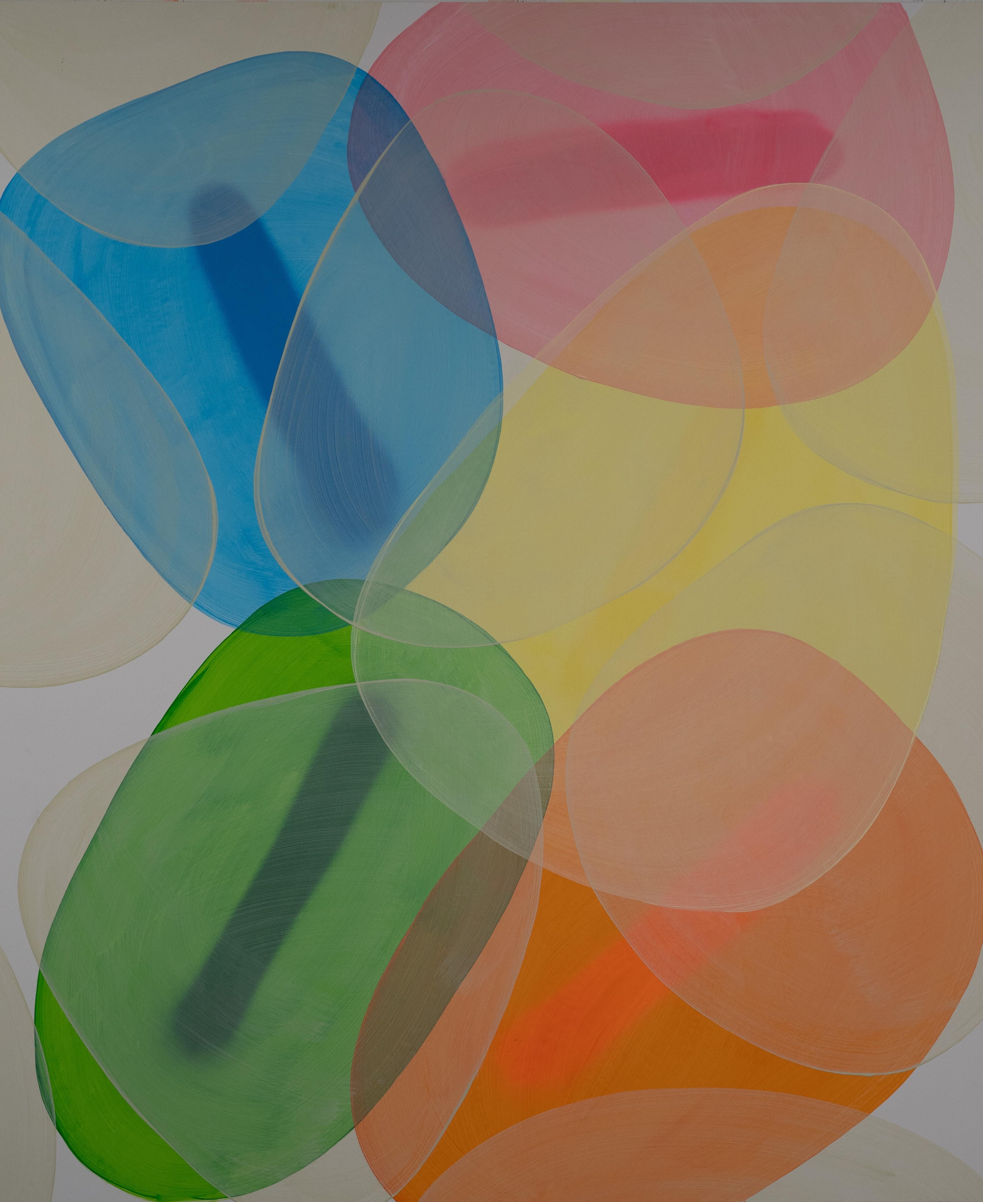 Las Mascaras V. From Las Mascaras (The masks) Series - Abstract Geometric Mixed Media Art by Juan Carlos Amador