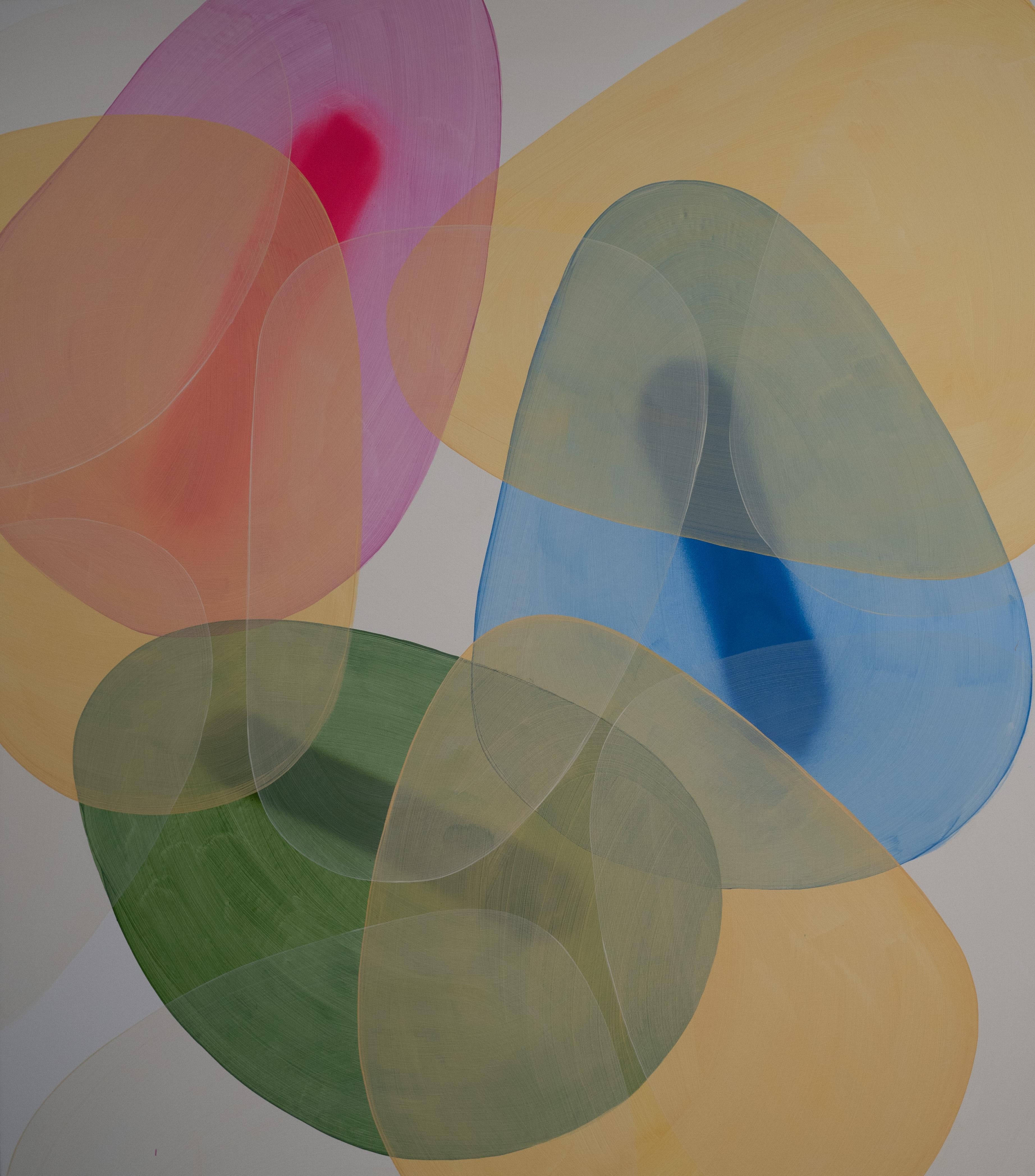 Las Mascaras VI. From Las Mascaras (The masks) Series - Abstract Geometric Mixed Media Art by Juan Carlos Amador