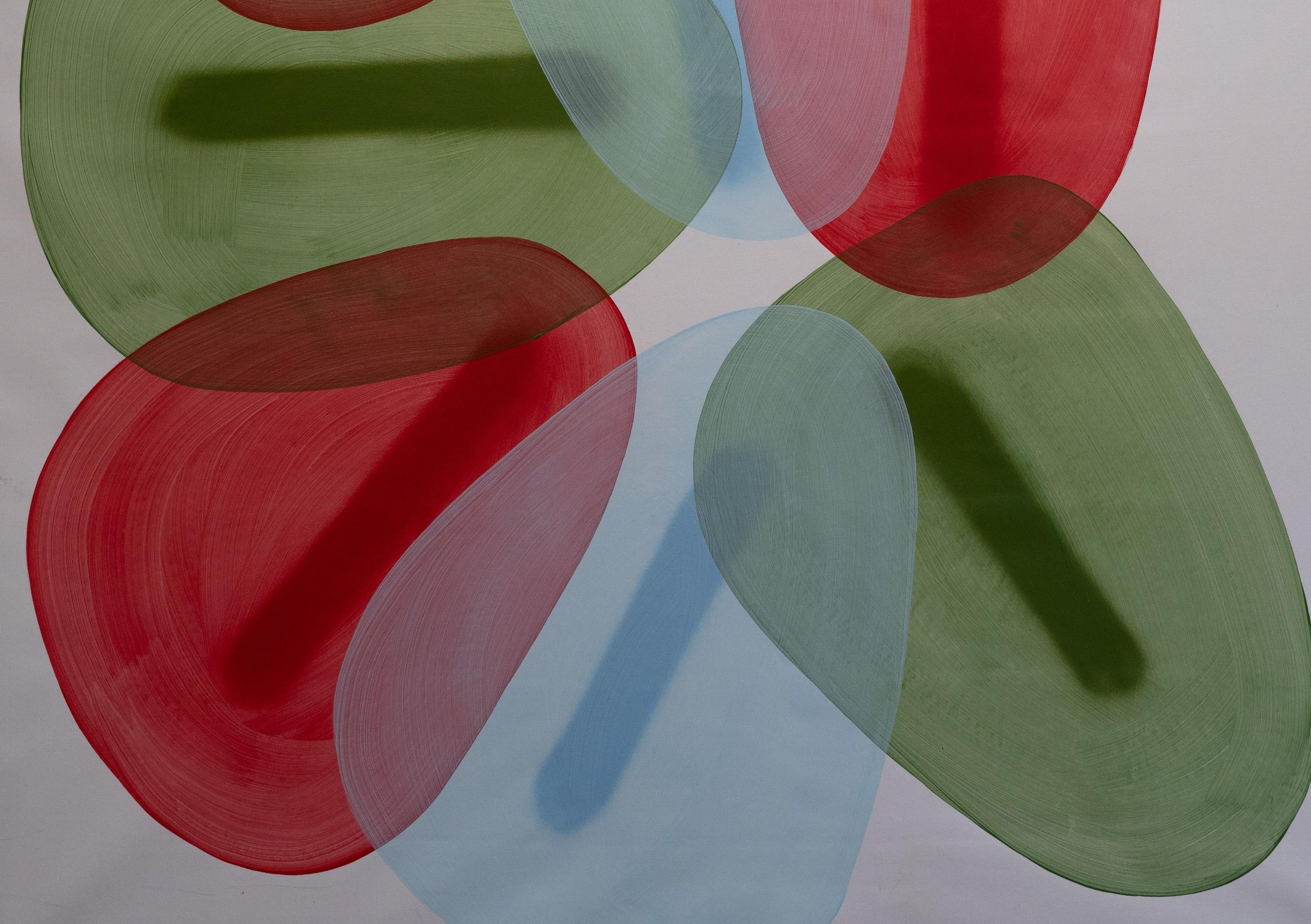 Las Mascaras VII. From Las Mascaras (The masks) Series - Abstract Geometric Painting by Juan Carlos Amador