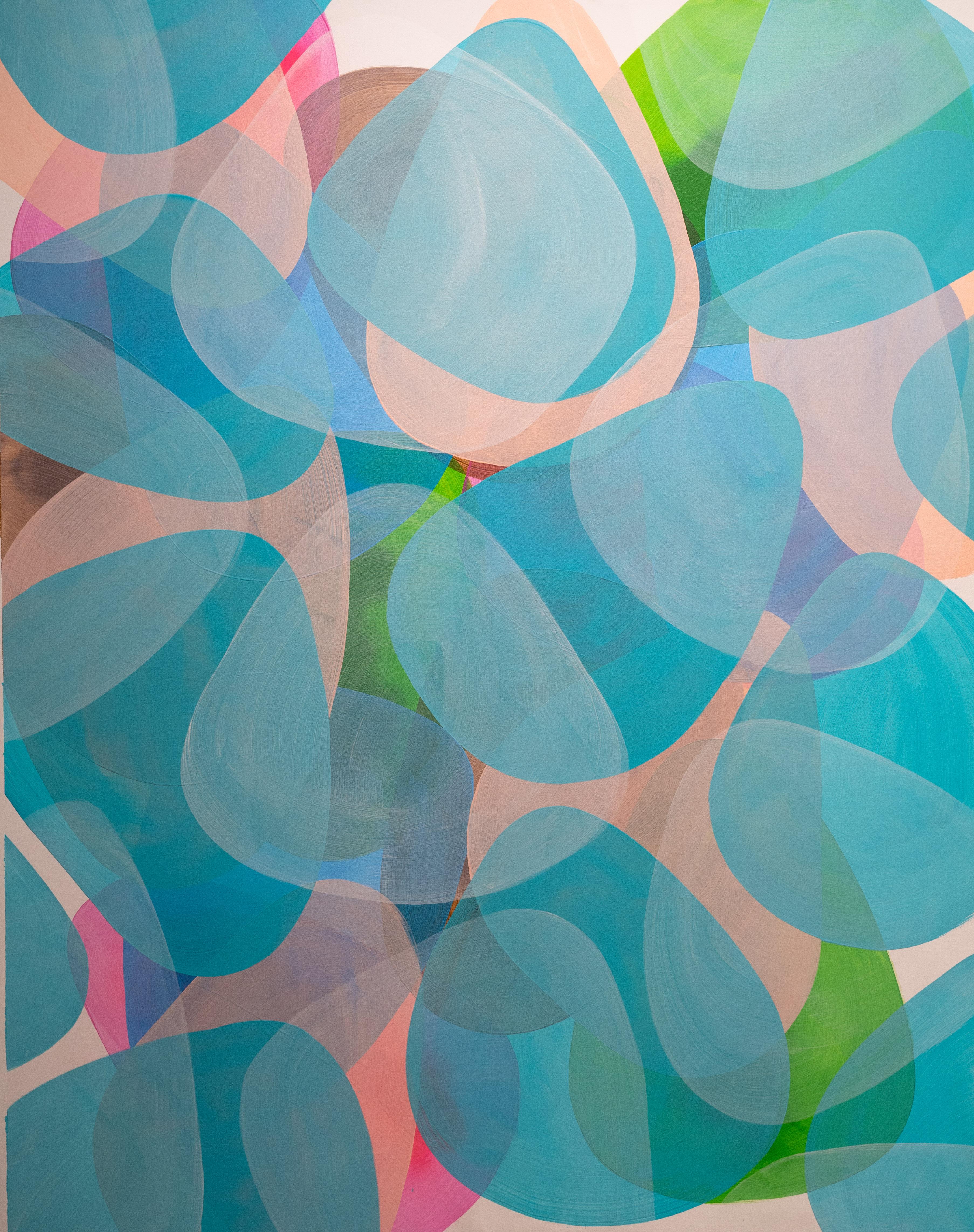 Untitled 2 . From Ritmos abstractos (Abstract Rhythms) Series - Abstract Geometric Painting by Juan Carlos Amador