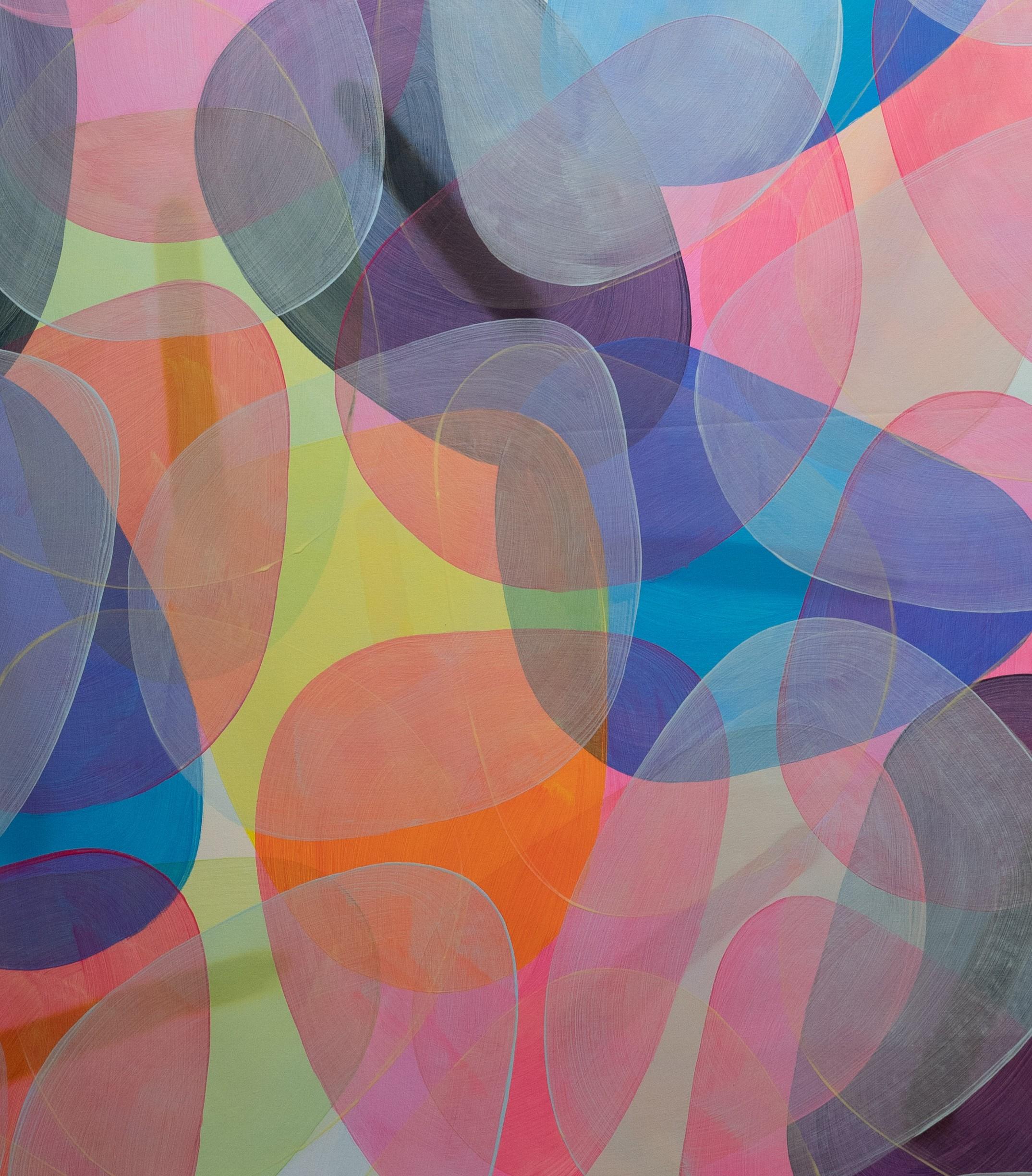 Untitled 5. From Ritmos abstractos (Abstract Rhythms) Series - Abstract Geometric Painting by Juan Carlos Amador