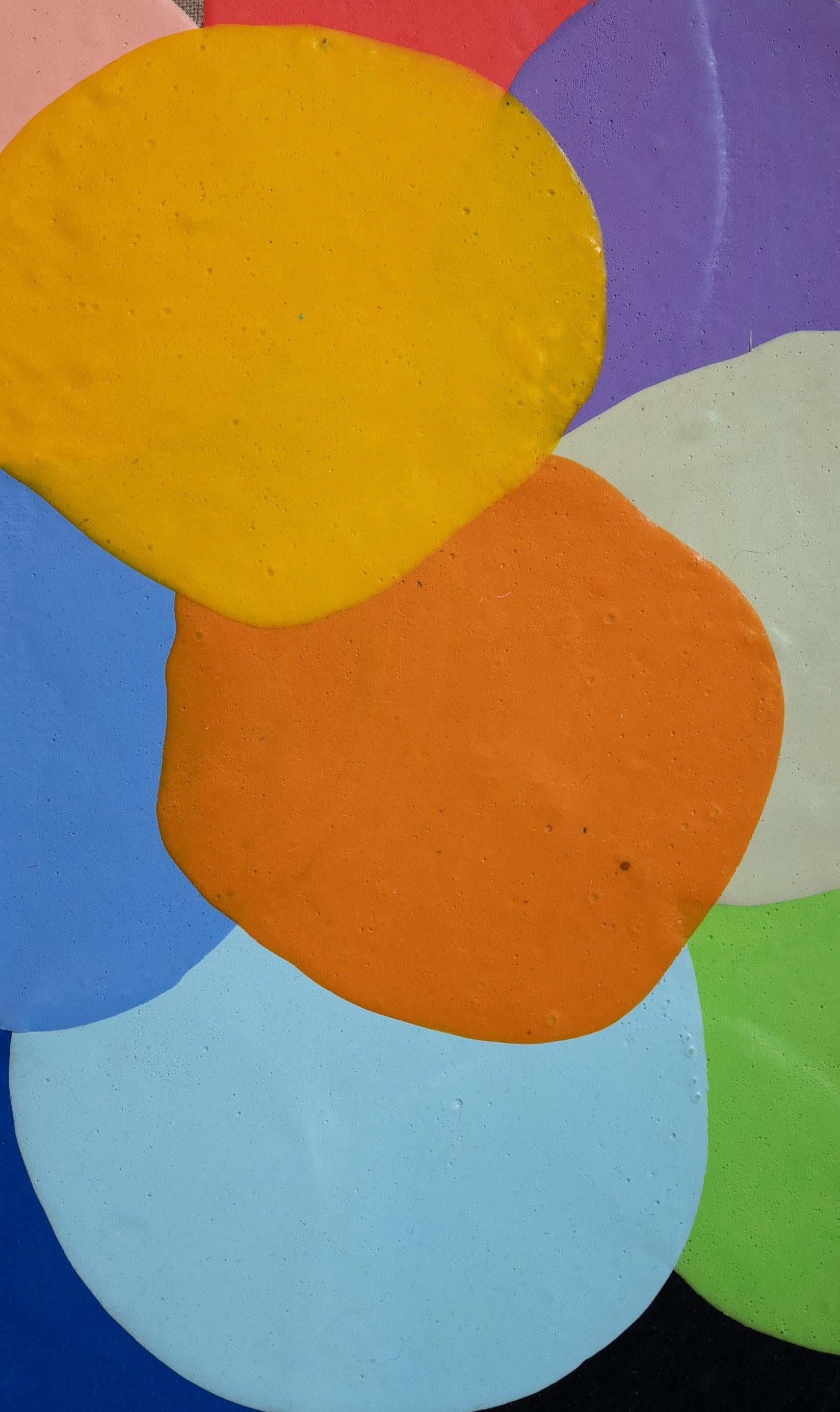 Untitled 6. From Ritmos abstractos (Abstract Rhythms) Series - Abstract Geometric Painting by Juan Carlos Amador