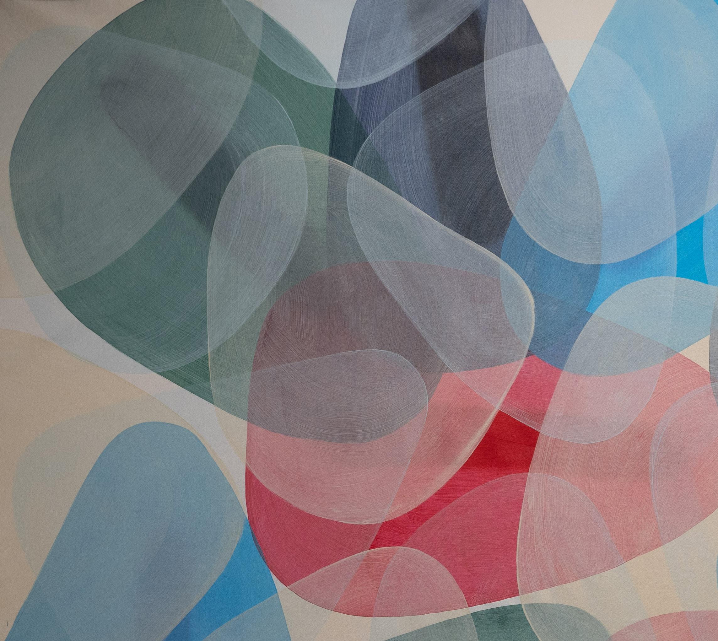 Untitled. From The Abstract Rhythms Series - Abstract Geometric Mixed Media Art by Juan Carlos Amador