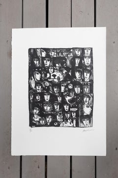 Volti, bianco e nero - Ritratto figurativo