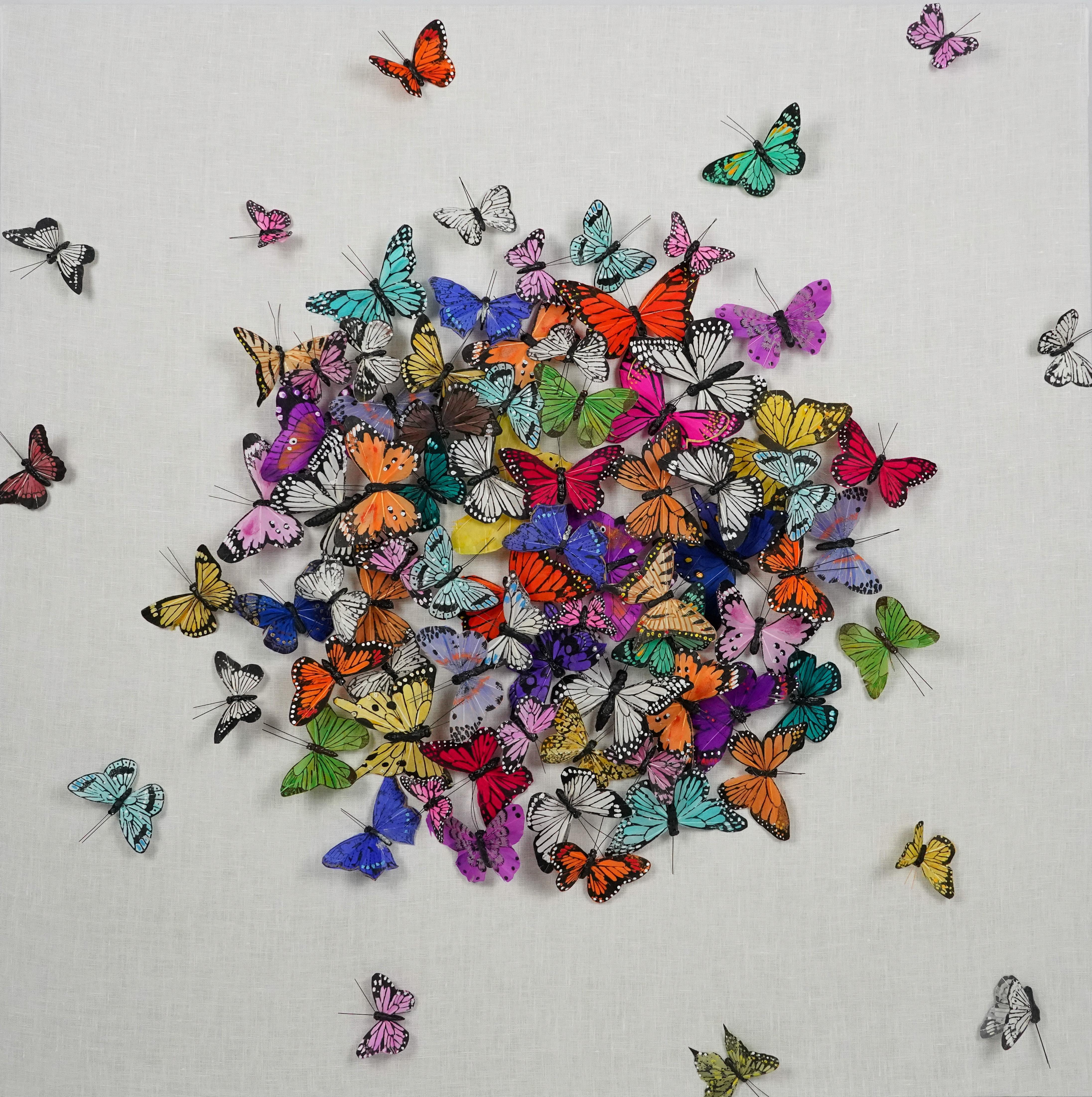 Spring Bouquet - Mixed Media Art by Juan Carlos Collada