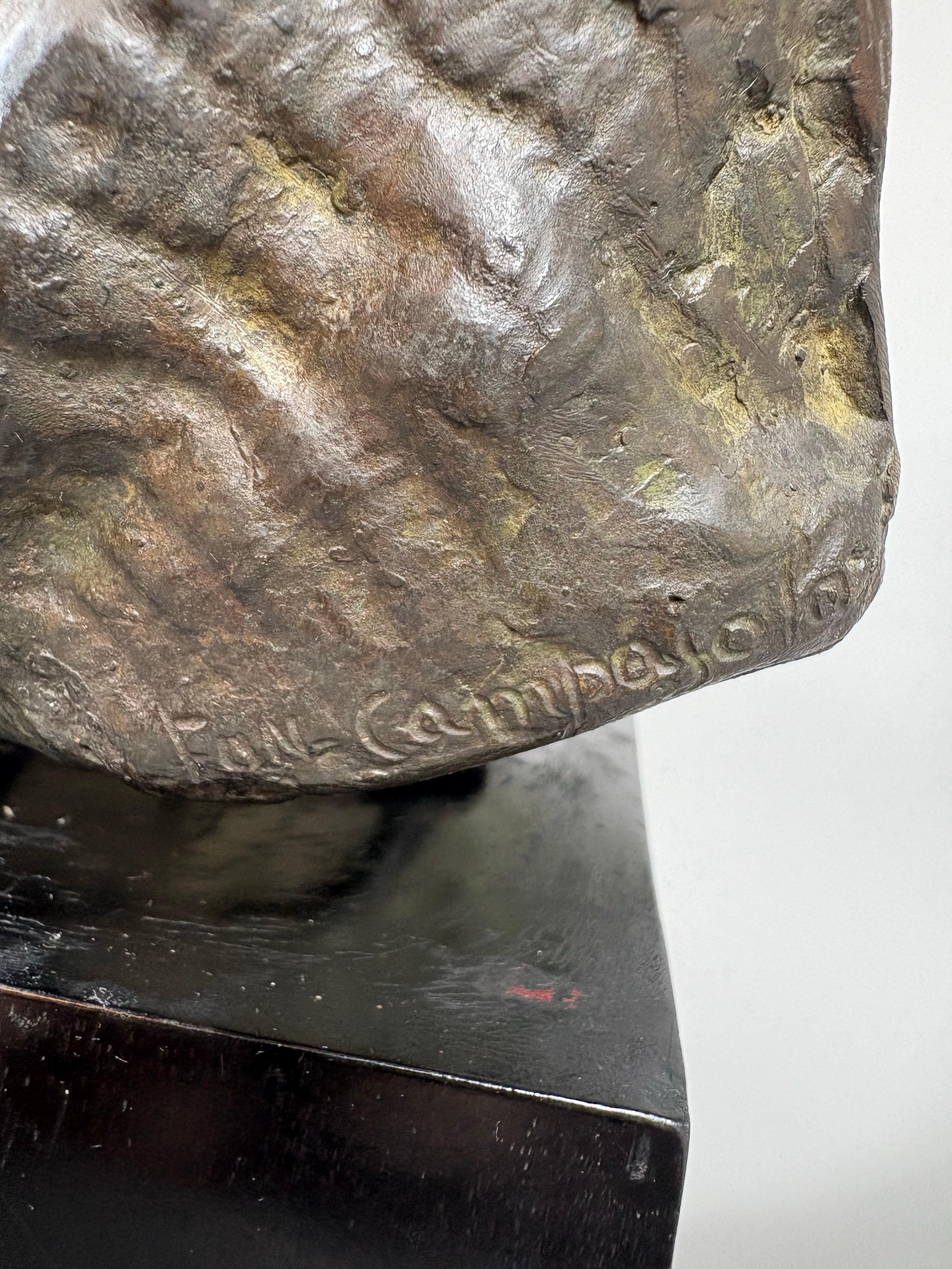 Juan Carlos Iramain (1900-1973), Bronze relief of bearded man in vendita 2