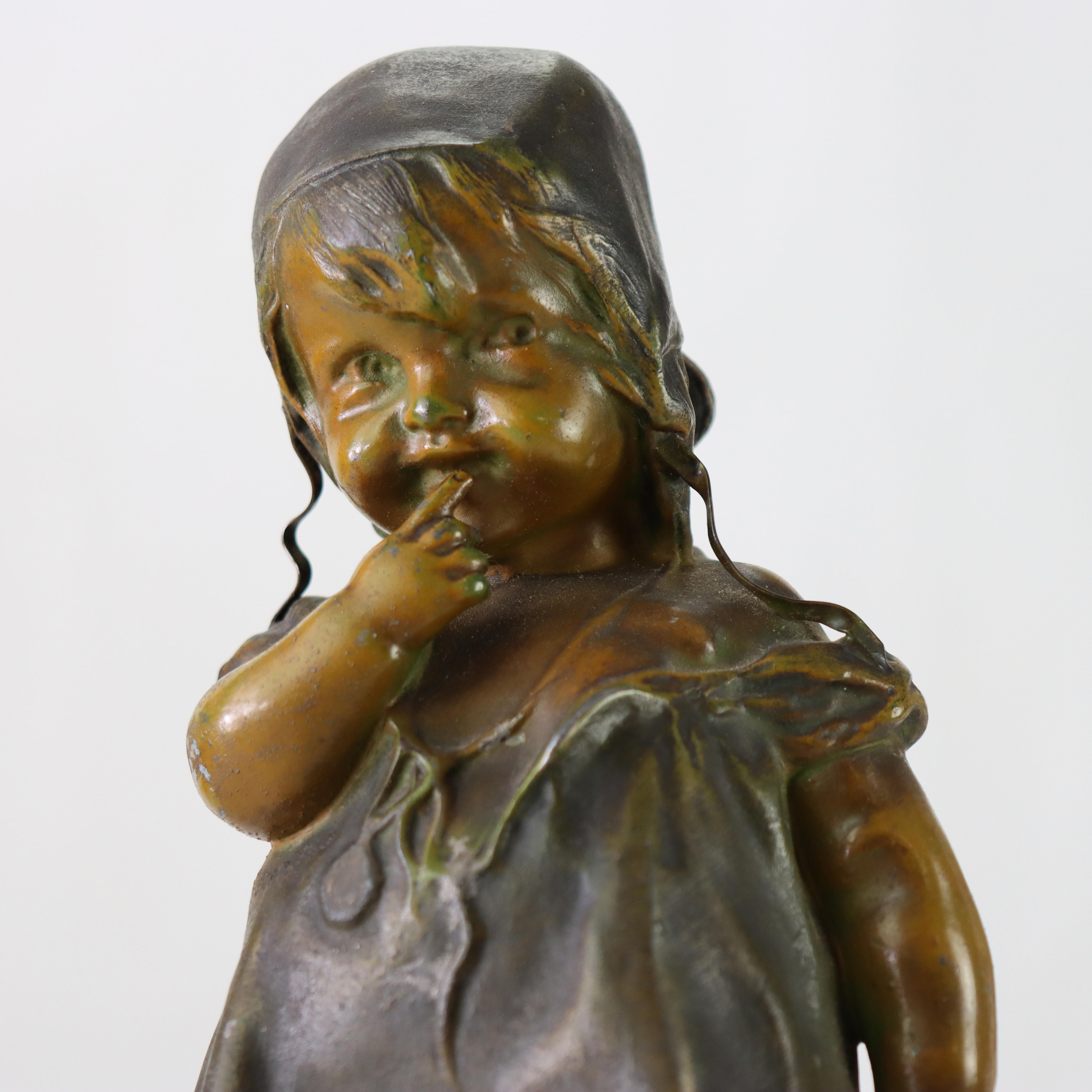 Juan Clara 1st Edition Bronze Figure “Girl On The Stool” C1900

Measures - 13 1/2