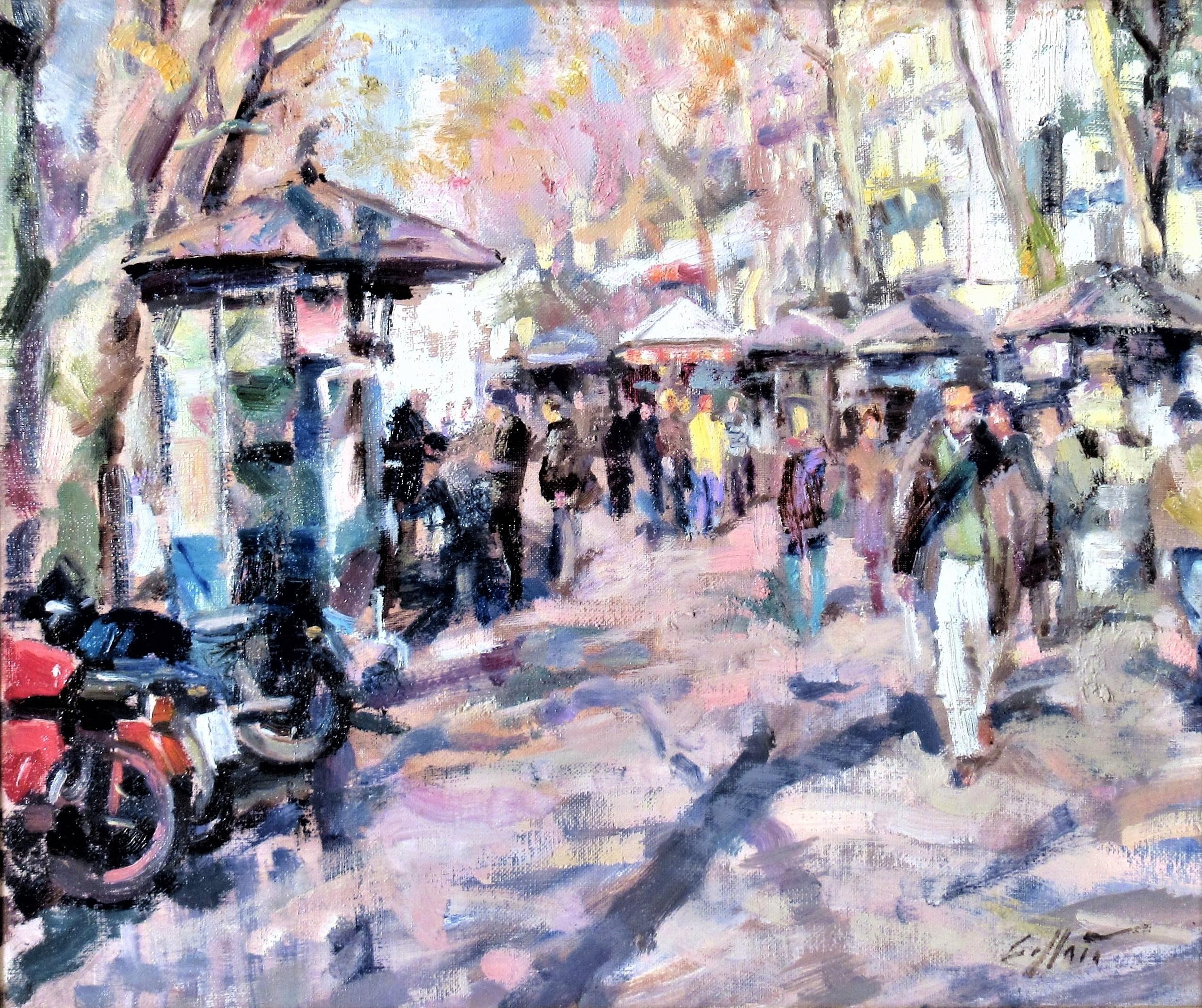 La Rambla - Painting de Juan Collado Y Anton