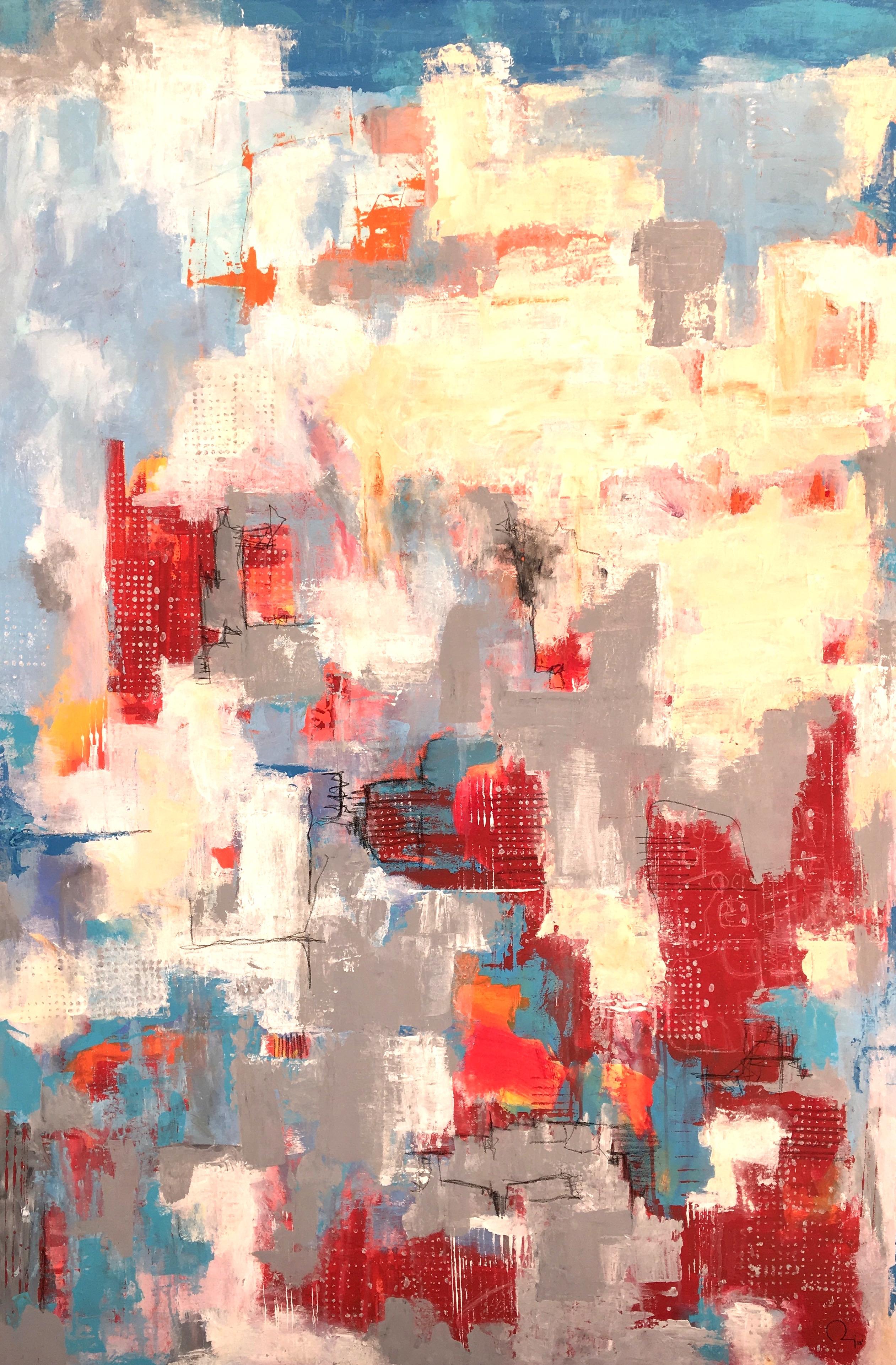 Abstract Painting di Juan Cruz Reverberi - Senza titolo XVI, Pittura, Acrilico su tela