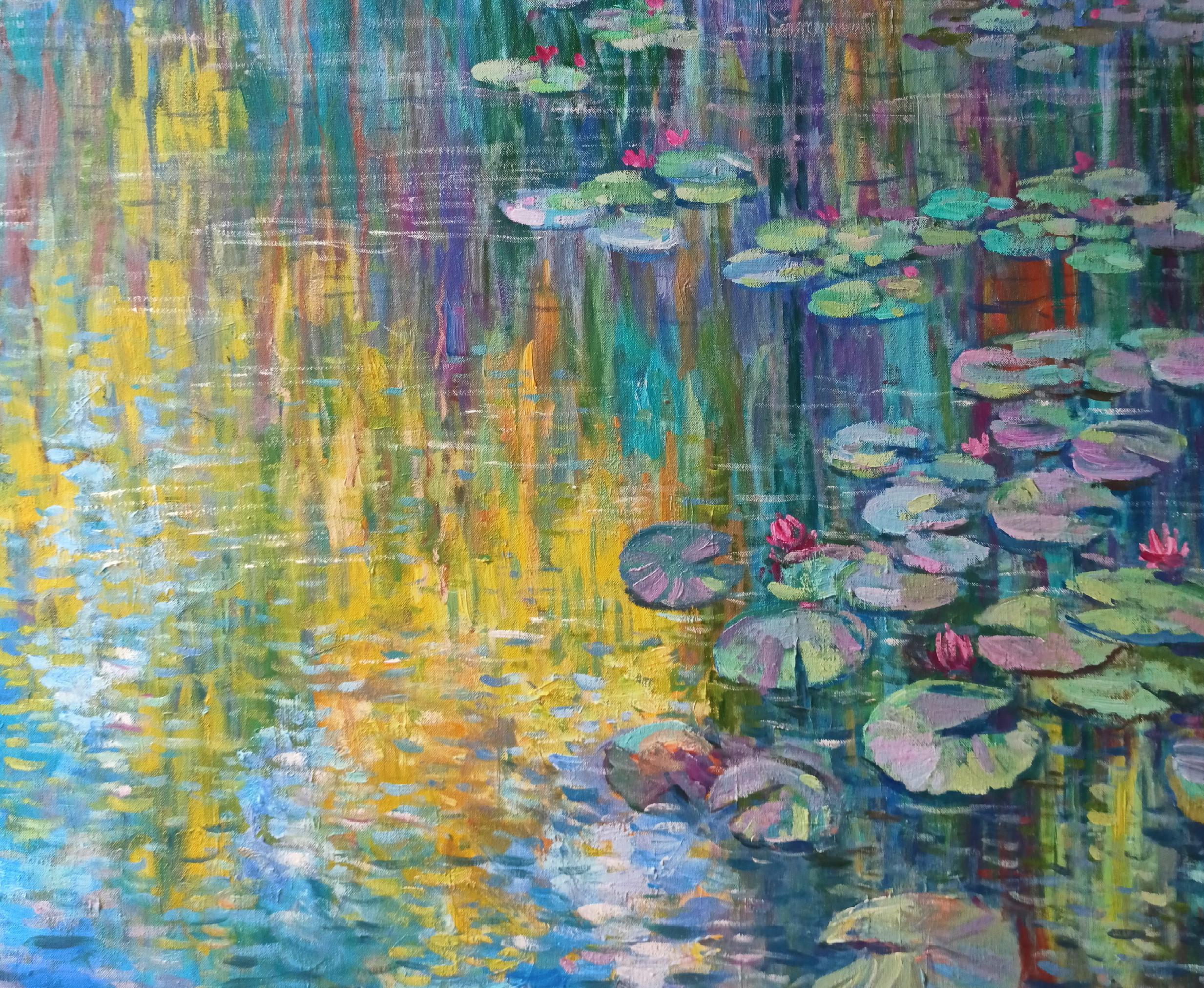Ninfee di Avon - Painting Contemporaneo di Juan del Pozo