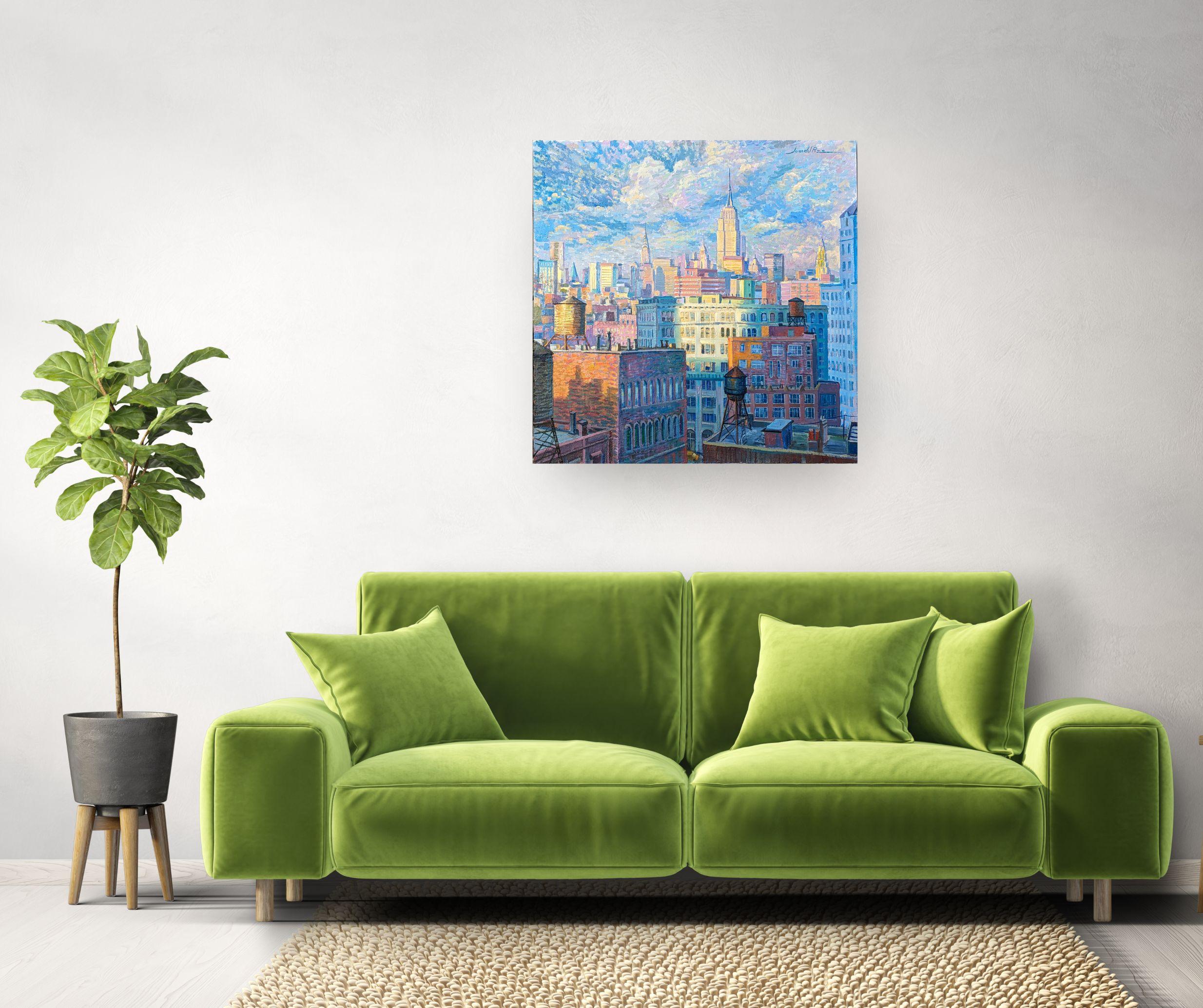 This exceptional artwork is currently on display and available for sale at Signet Contemporary Art Gallery and online.

Step into the vibrant streets of New York City with 