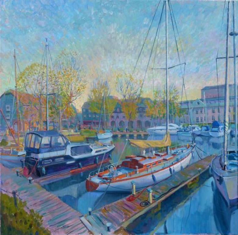 Juan del Pozo „Blossom on the River Londoner Stadtbild Flora