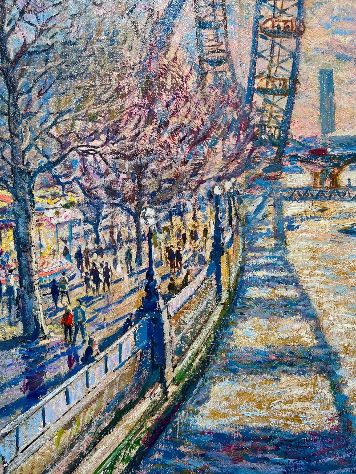 We offer complimentary worldwide shipping and cover all tariffs and import taxes for this artwork. This exceptional artwork is currently on display and available for sale at Signet Contemporary Art Gallery and online.

Painted in oil on linen, The