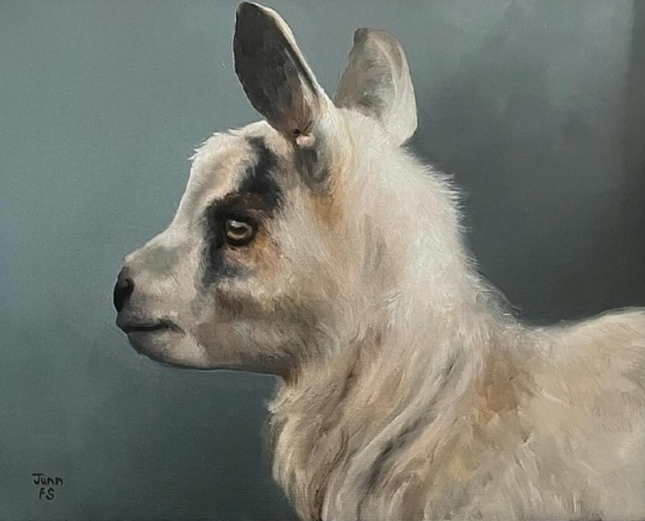Grumpy Goat  Realism oil 24