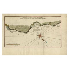 Carte de l'île Juan Fernandez - Ancienne carte chilienne circa 1750