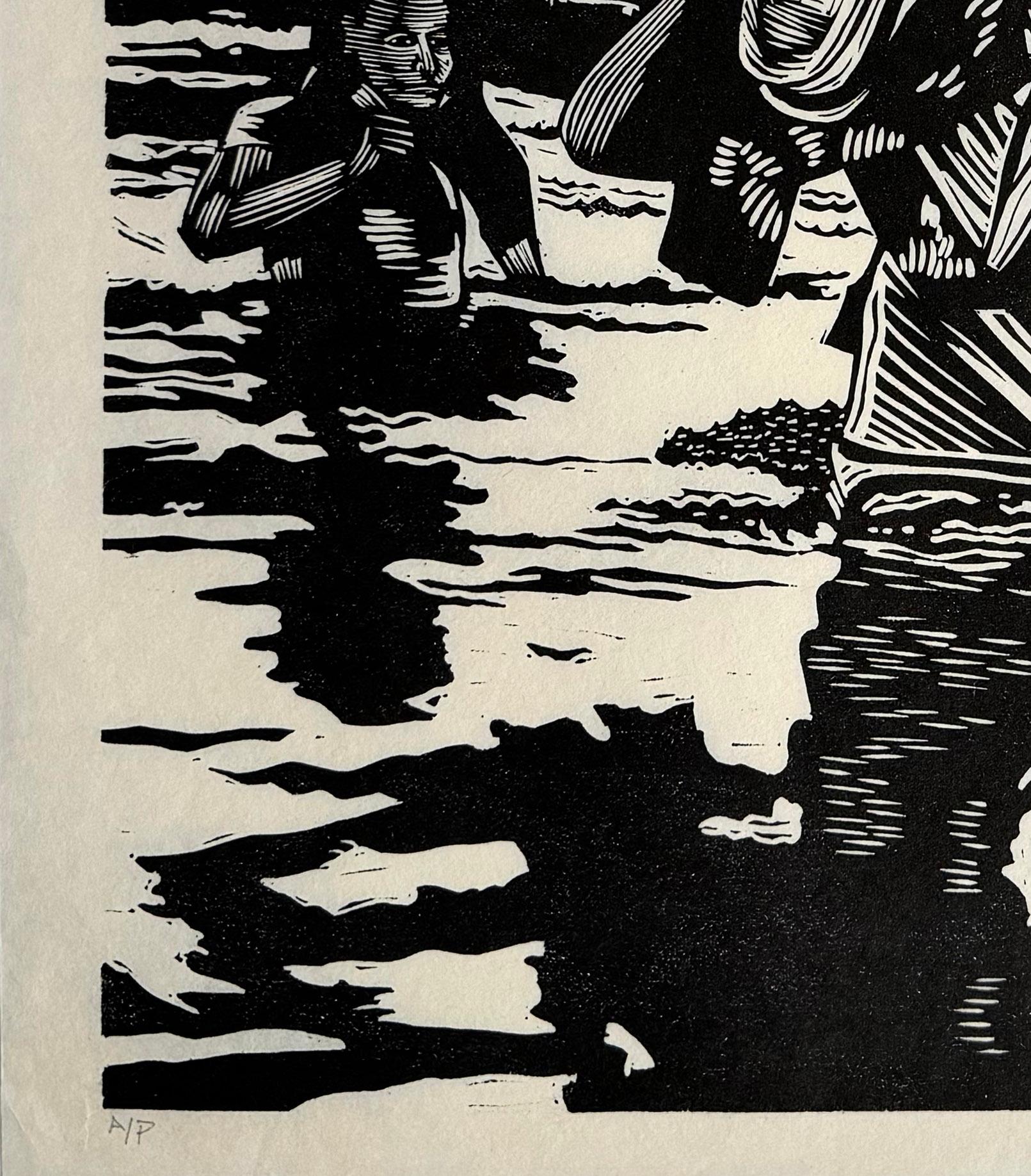 El Río Grande - Print Contemporáneo de Juan Fuentes