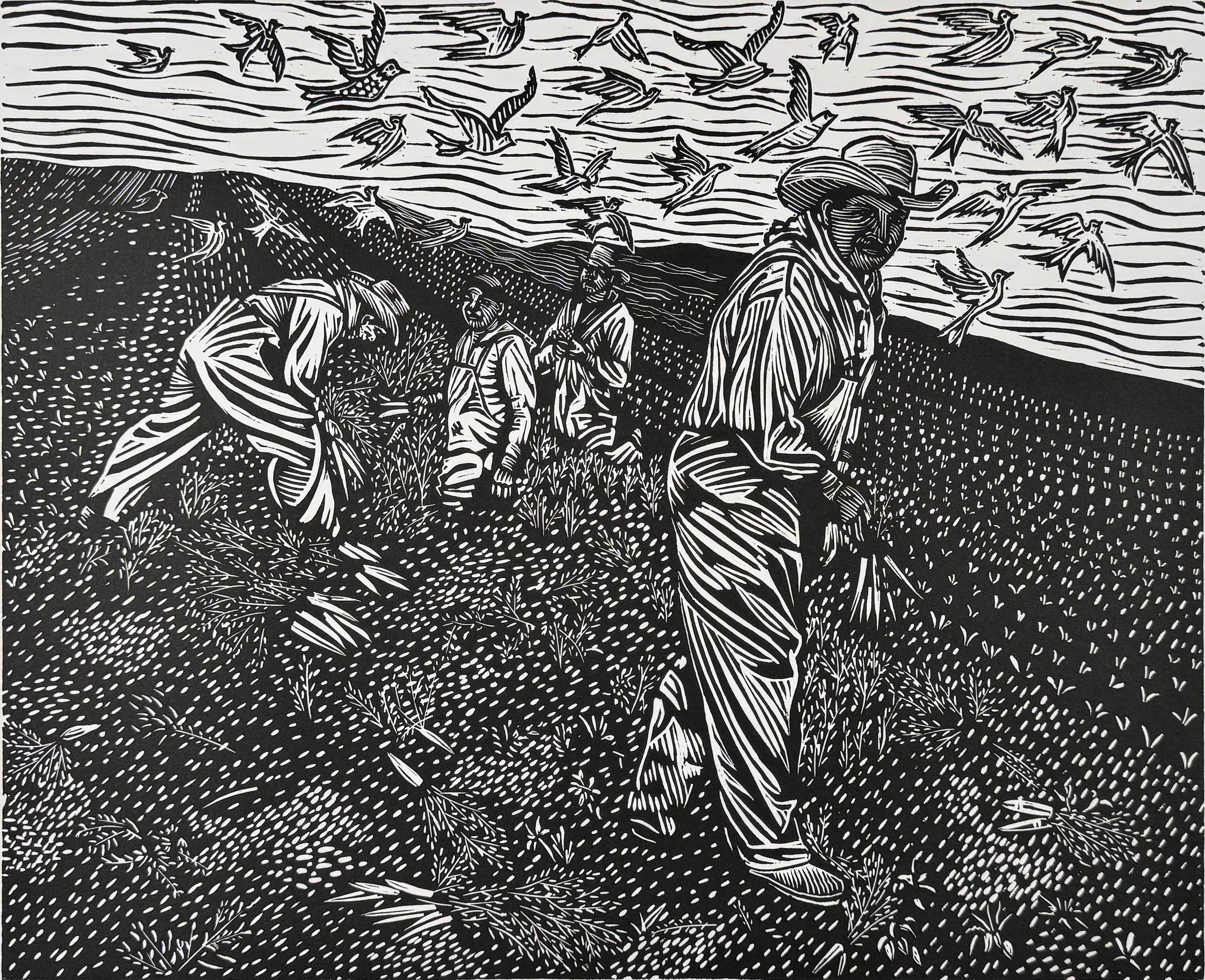 Juan Fuentes Portrait Print – En el Campo